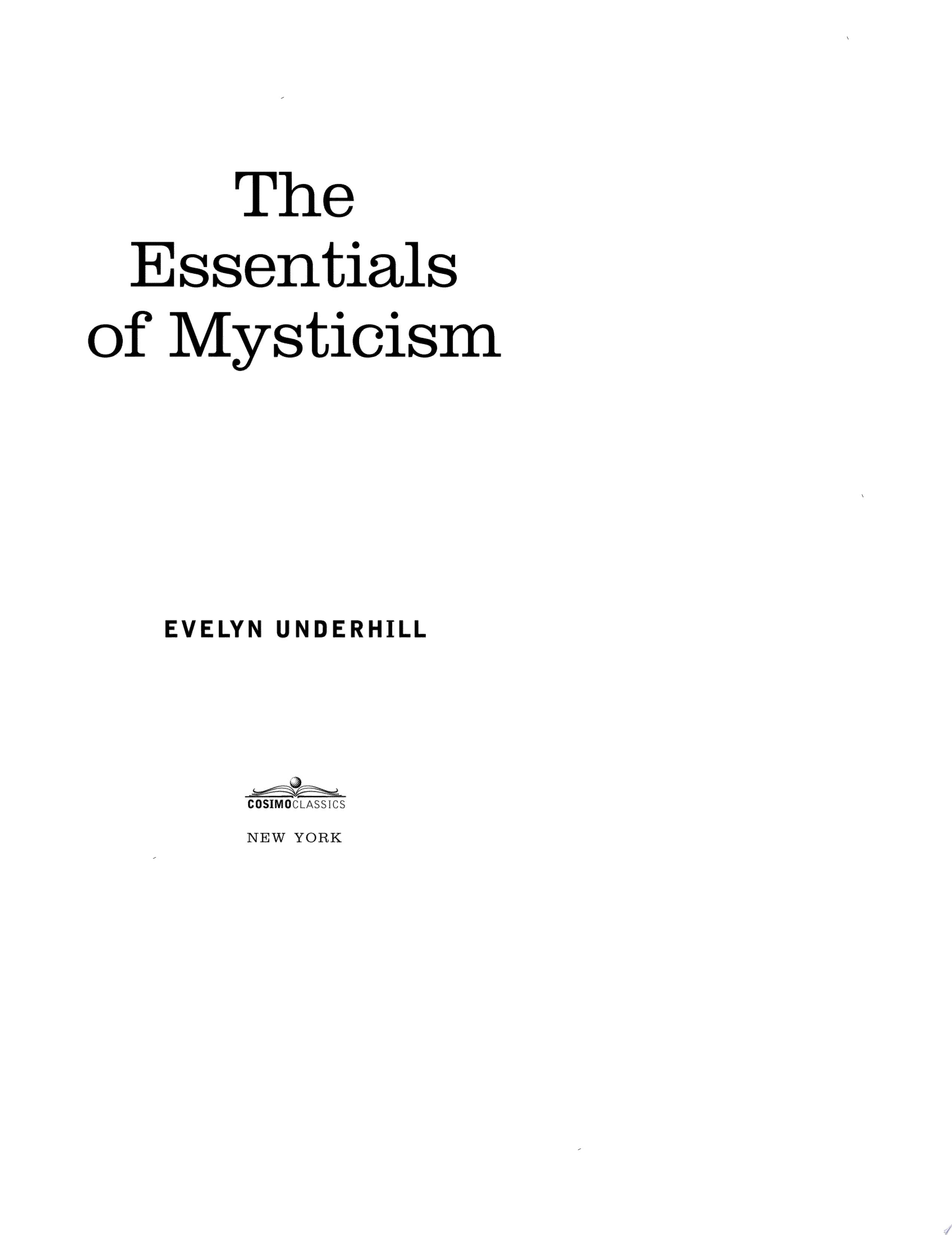 Essentials of Mysticism