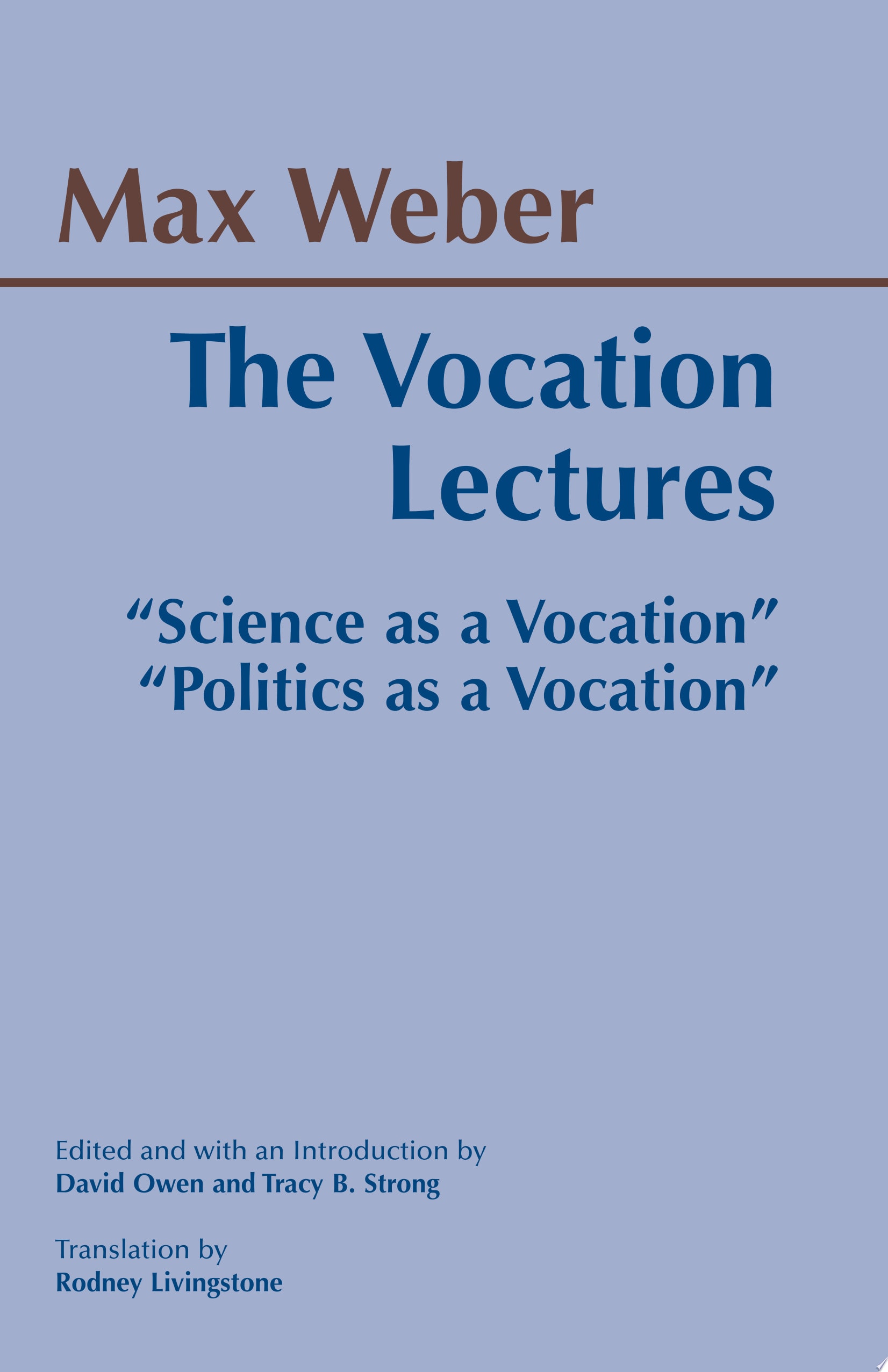 The Vocation Lectures