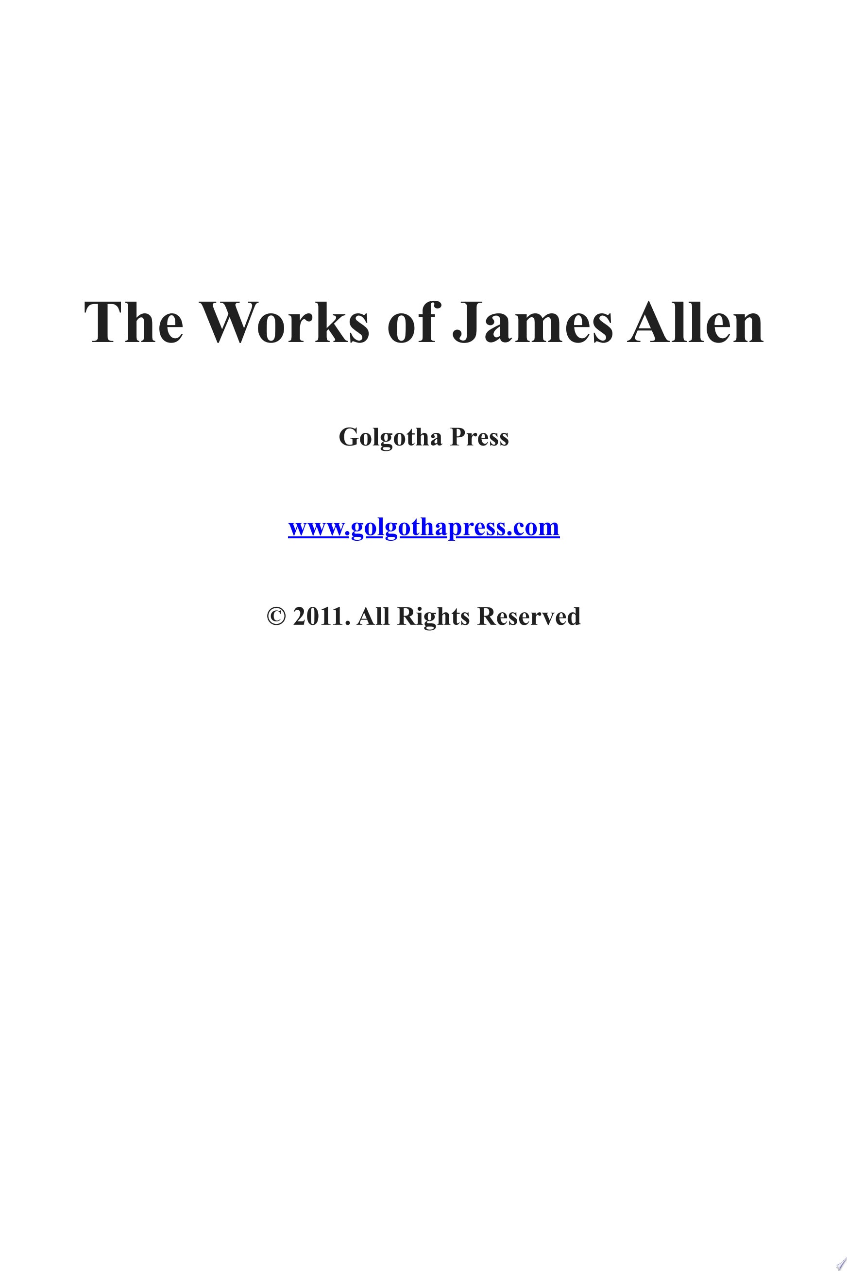 The Complete Works of James Allen