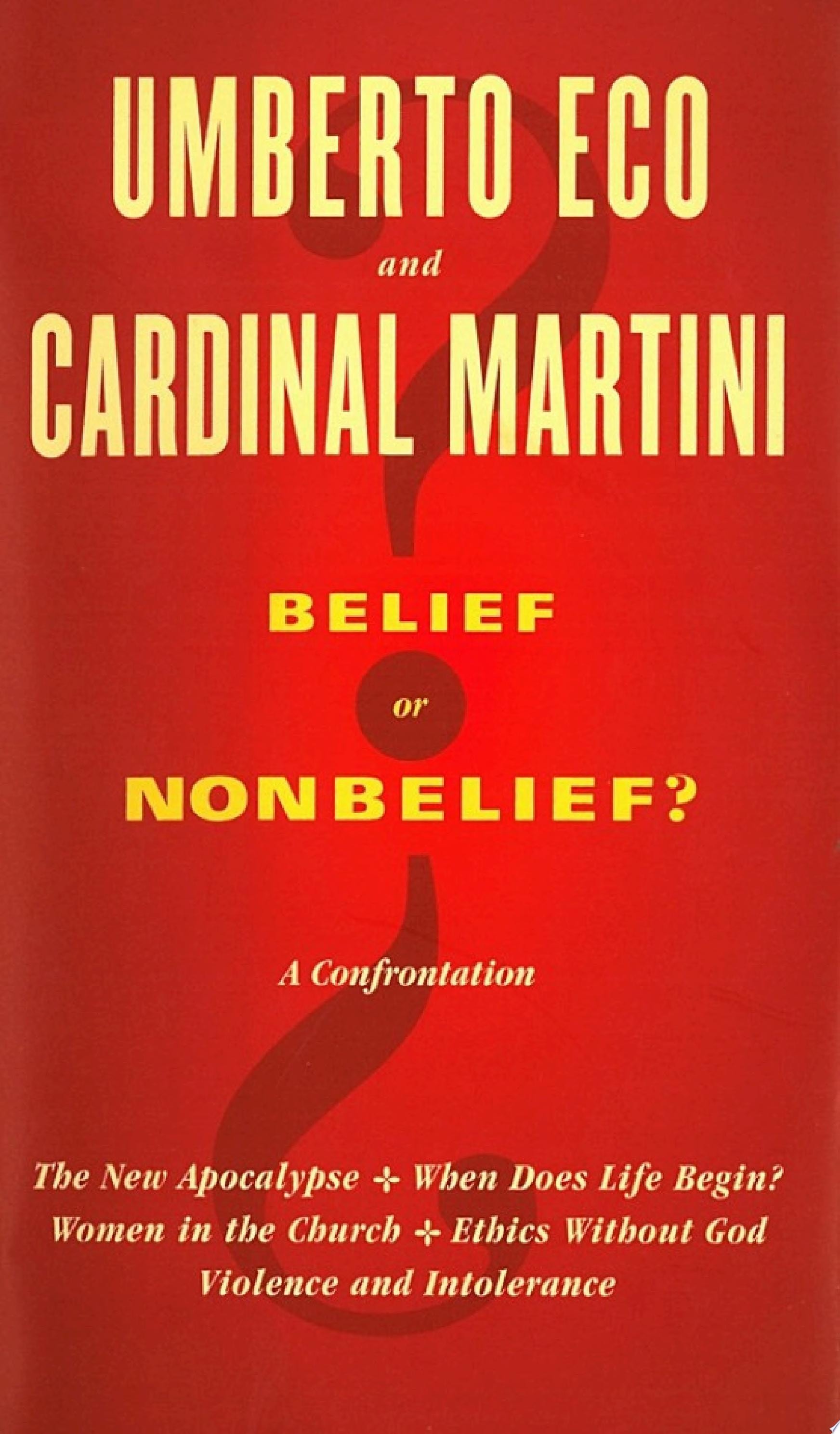 Belief or Nonbelief? A Confrontation