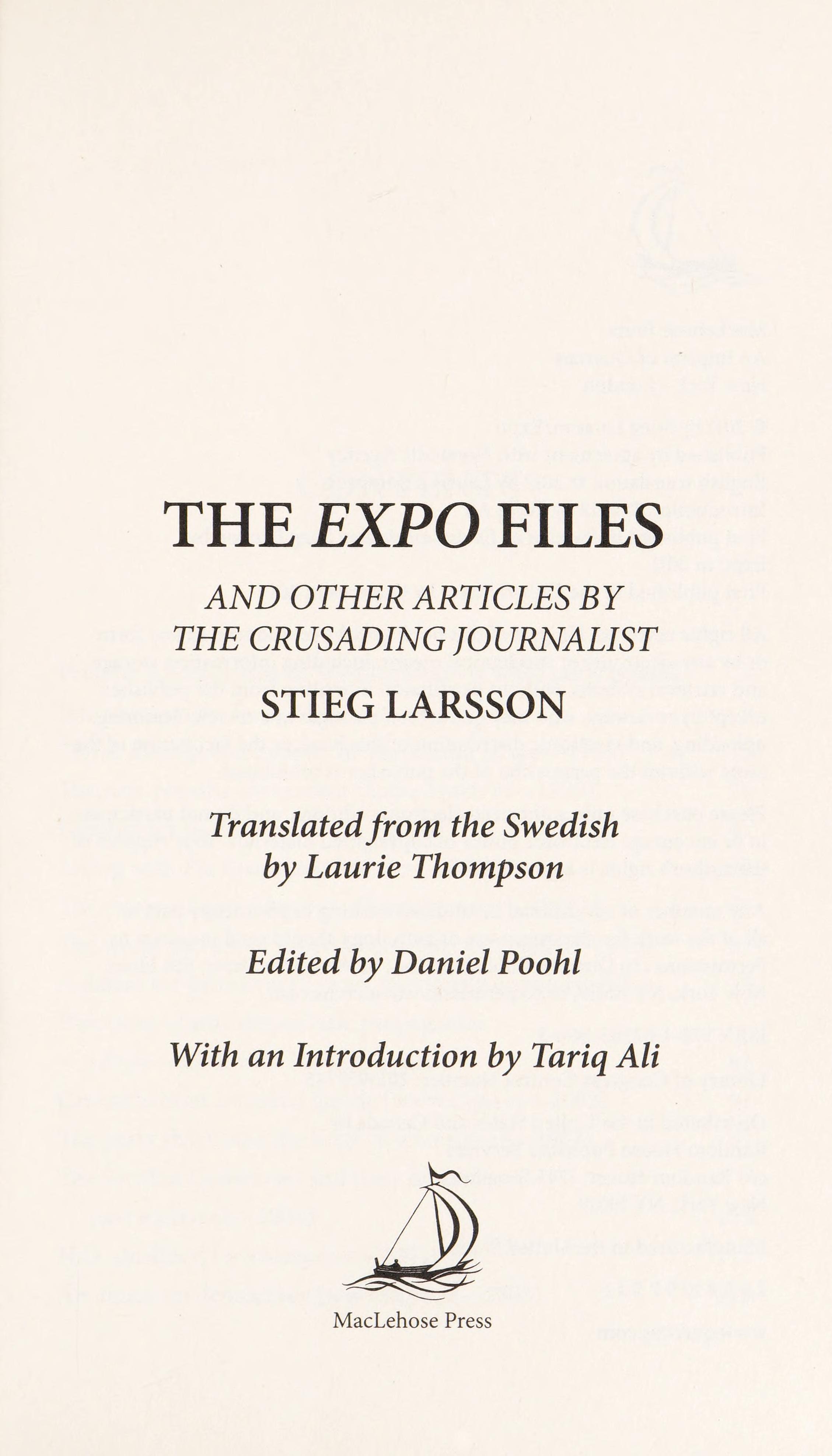 The Expo Files Articles by the Crusading Journalist