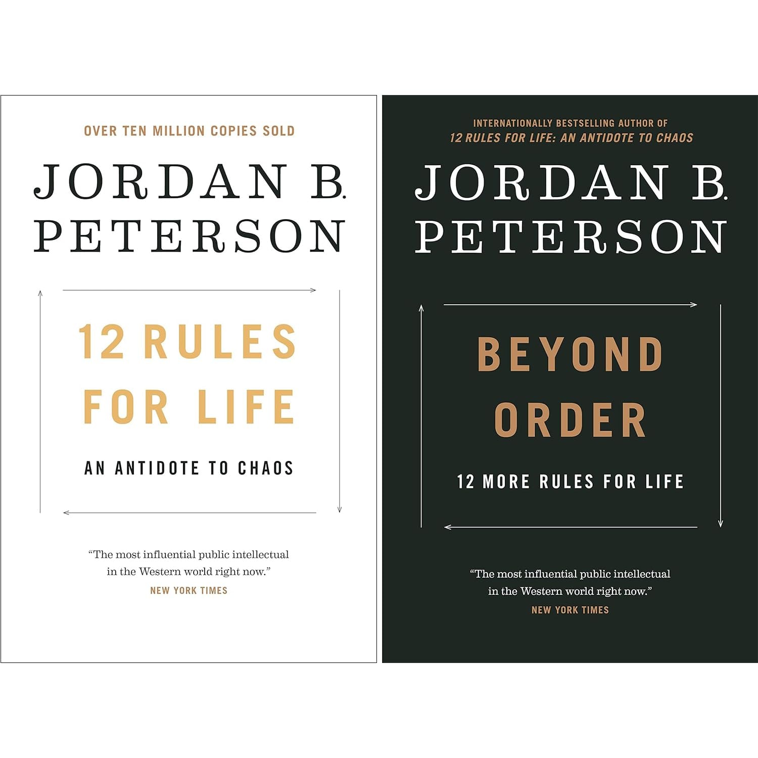 Jordan B. Peterson's Best Selling 2-Book Set (12 Rules for Life: an Antidote to Chaos & Beyond Order: 12 More Rules for Life)