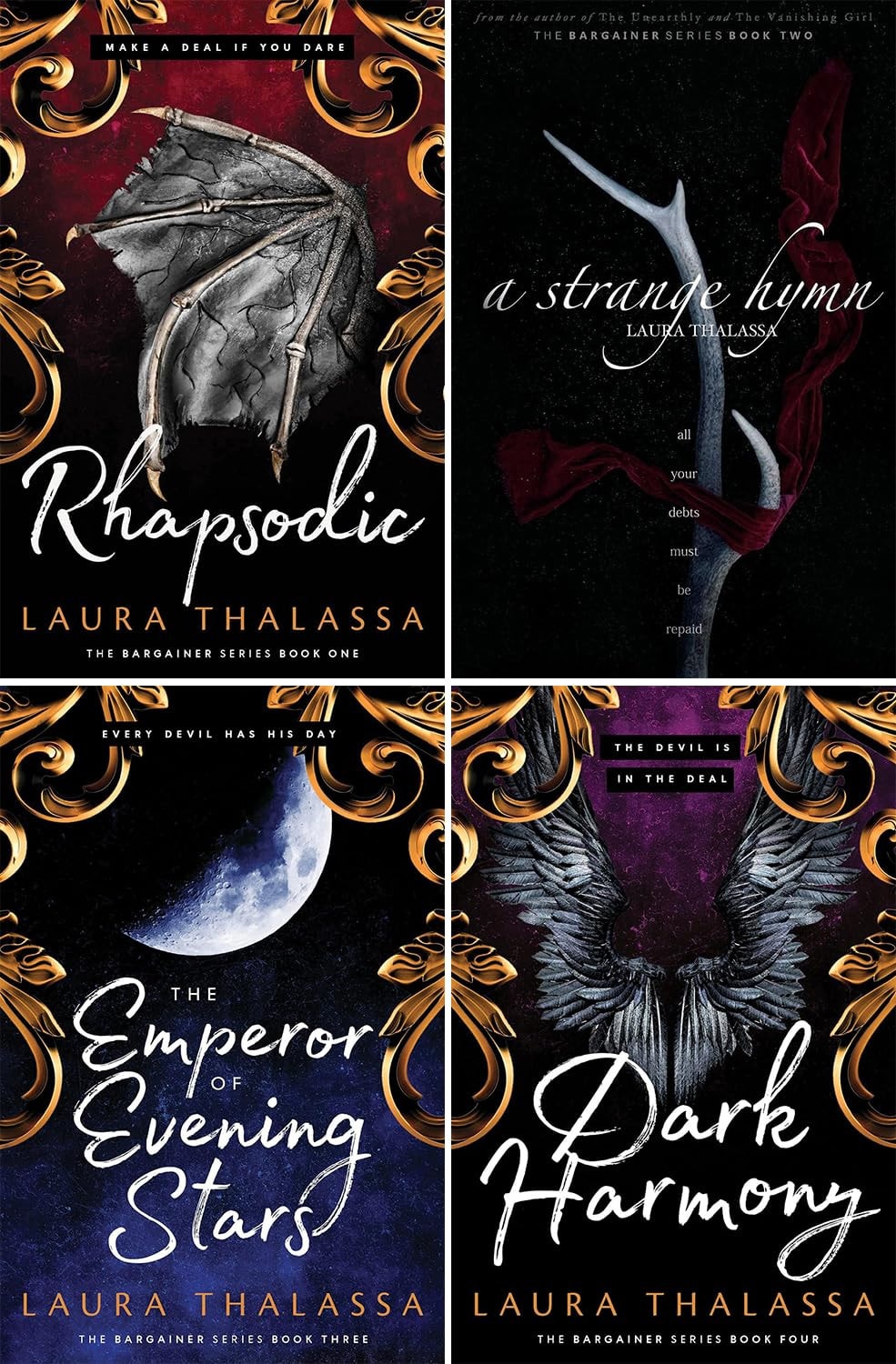 The Bargainer Series 4 Books Set - Rhapsodic, A Strange Hymn, The Emperor of Evening Stars, Dark Harmony