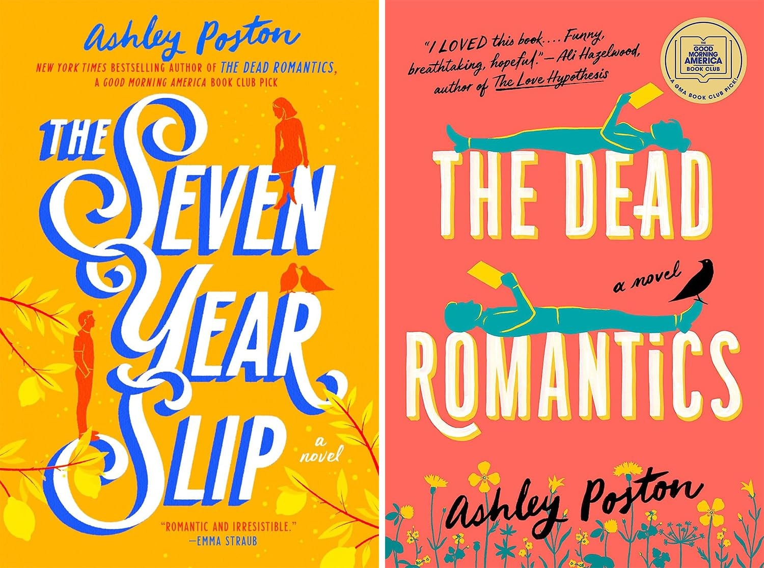 Ashley Poston Bestselling 2 Books Set, the Dead Romantics and the Seven Year Slip