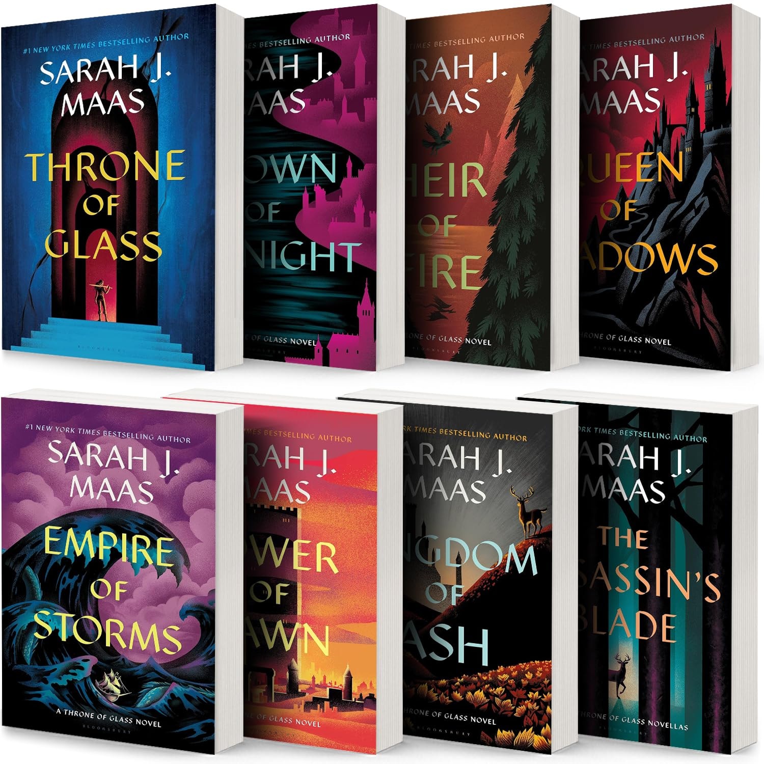 Throne of Glass Series Collection 8-Book Set by Sarah J. Maas