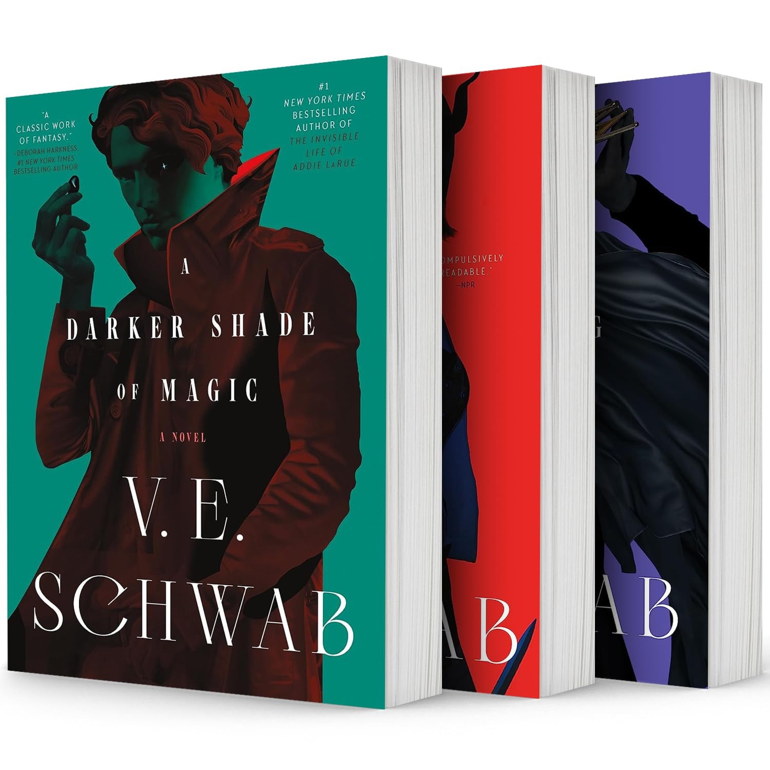 The Shades of Magic Series. 3 Books Collection Set. a Darker Shade of Magic, a Gathering of Shadows, a Conjuring of Light by V. E. Schwab