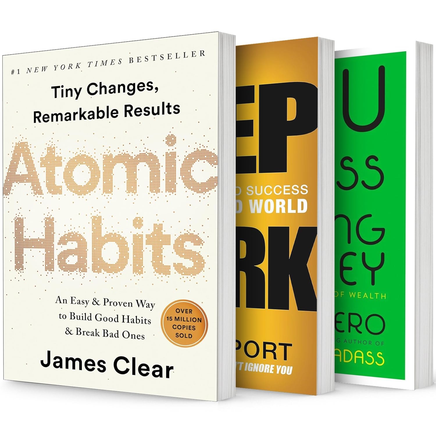 Motivational Self-Help Bestselling Books Series, Collection 3 Books. Deep Work; Atomic Habits; You Are a Badass at Making Money