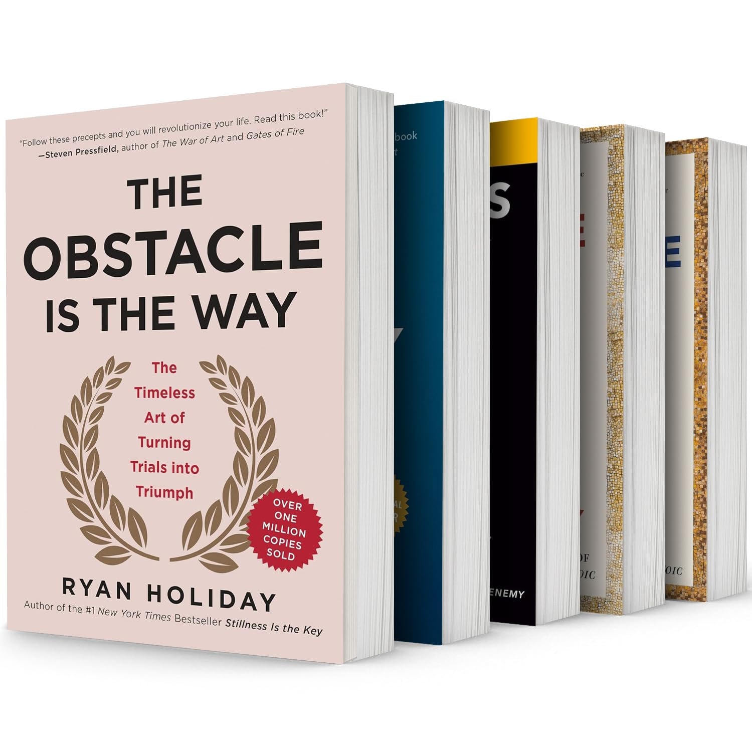 Ryan Holiday BestSelling Books,5 Books Collection Set¿the Obstacle Is the Way ,Ego Is the Enemy ,Stillness Is the Key,Courage Is Fortune Favors the Brave,Discipline Is Destiny: the Power of Self-Control