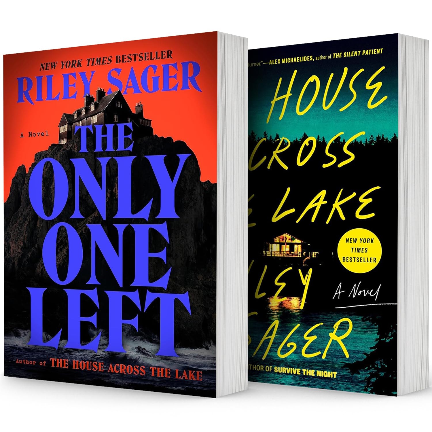 The Riley Sager Bestselling,2 Books Collection Set,the Only One Left,the House Across the Lake