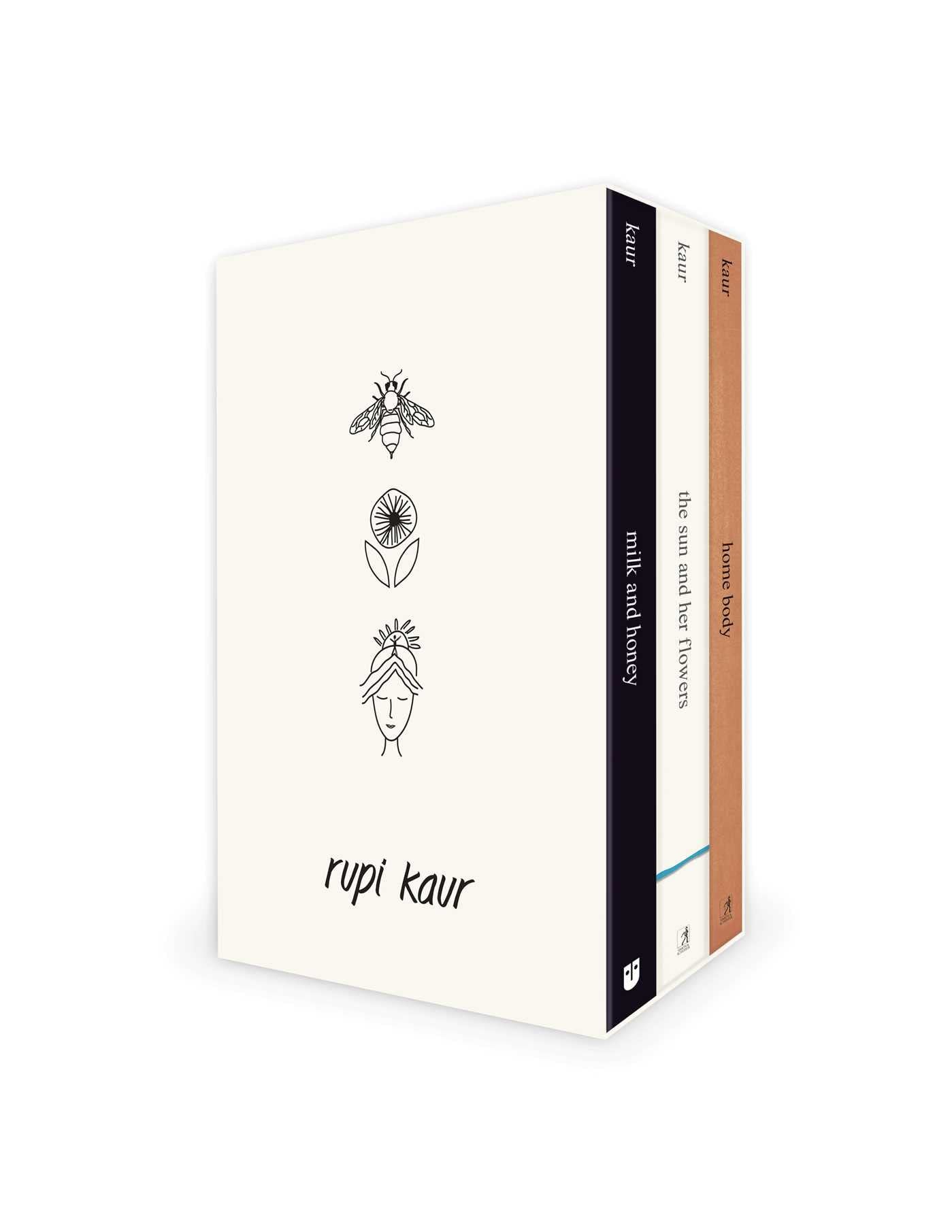 Rupi Kaur Trilogy Boxed Set milk and honey, the sun and her flowers, and home body