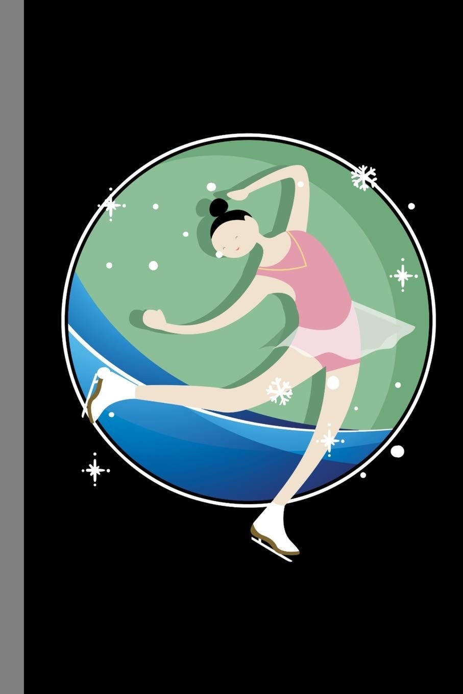 Figure Skating Snow Winter Sports Ice-Skate Gift For Ice Skaters (6"x9") Dot Grid Notebook To Write In