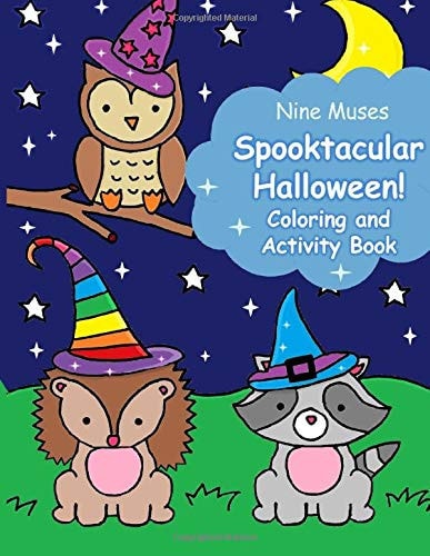 Spooktacular Halloween! Coloring and Activity Book For Kids Ages 4-8