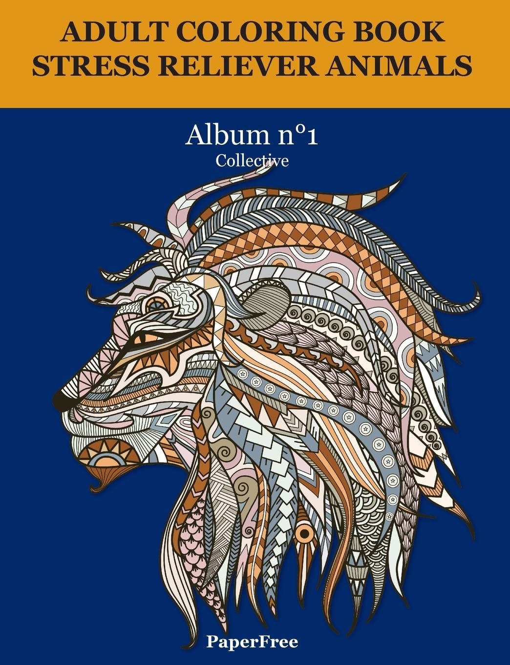 Adult Coloring Book Stress Reliever Animals