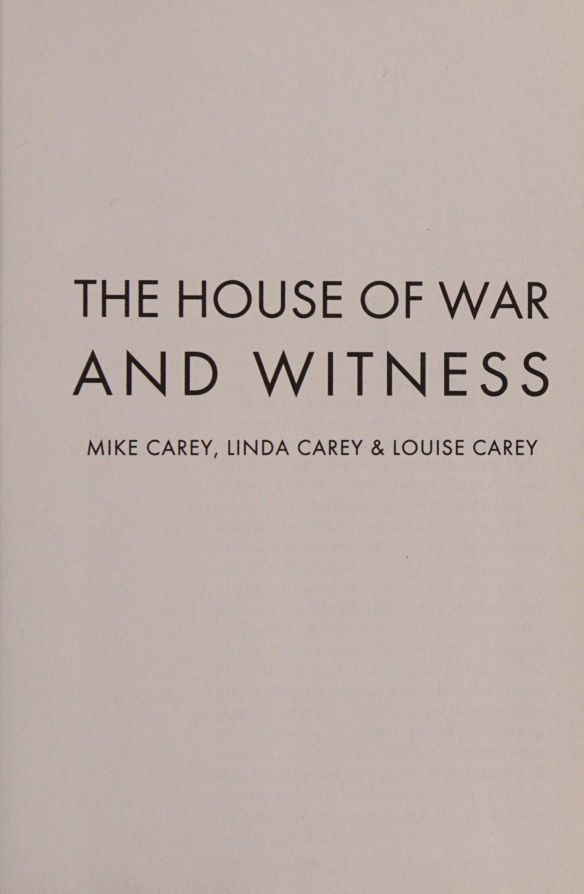 House of War and Witness
