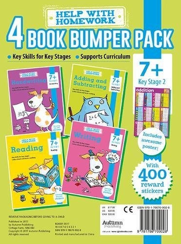 4 Book Bumper Pack Key Skills for Key Stages, Links School and Home Learning