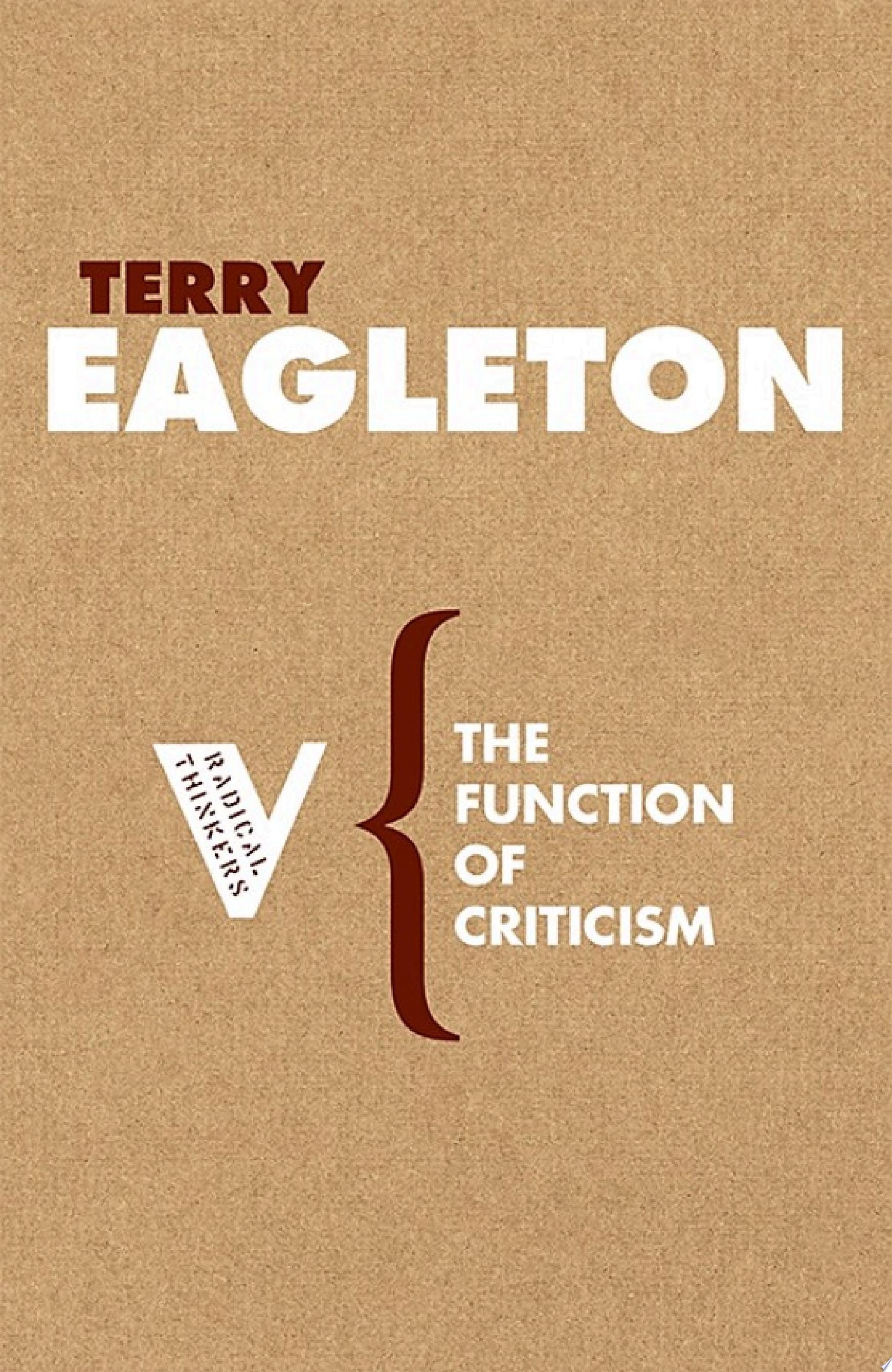 The Function of Criticism From the Spectator to Post-Structuralism