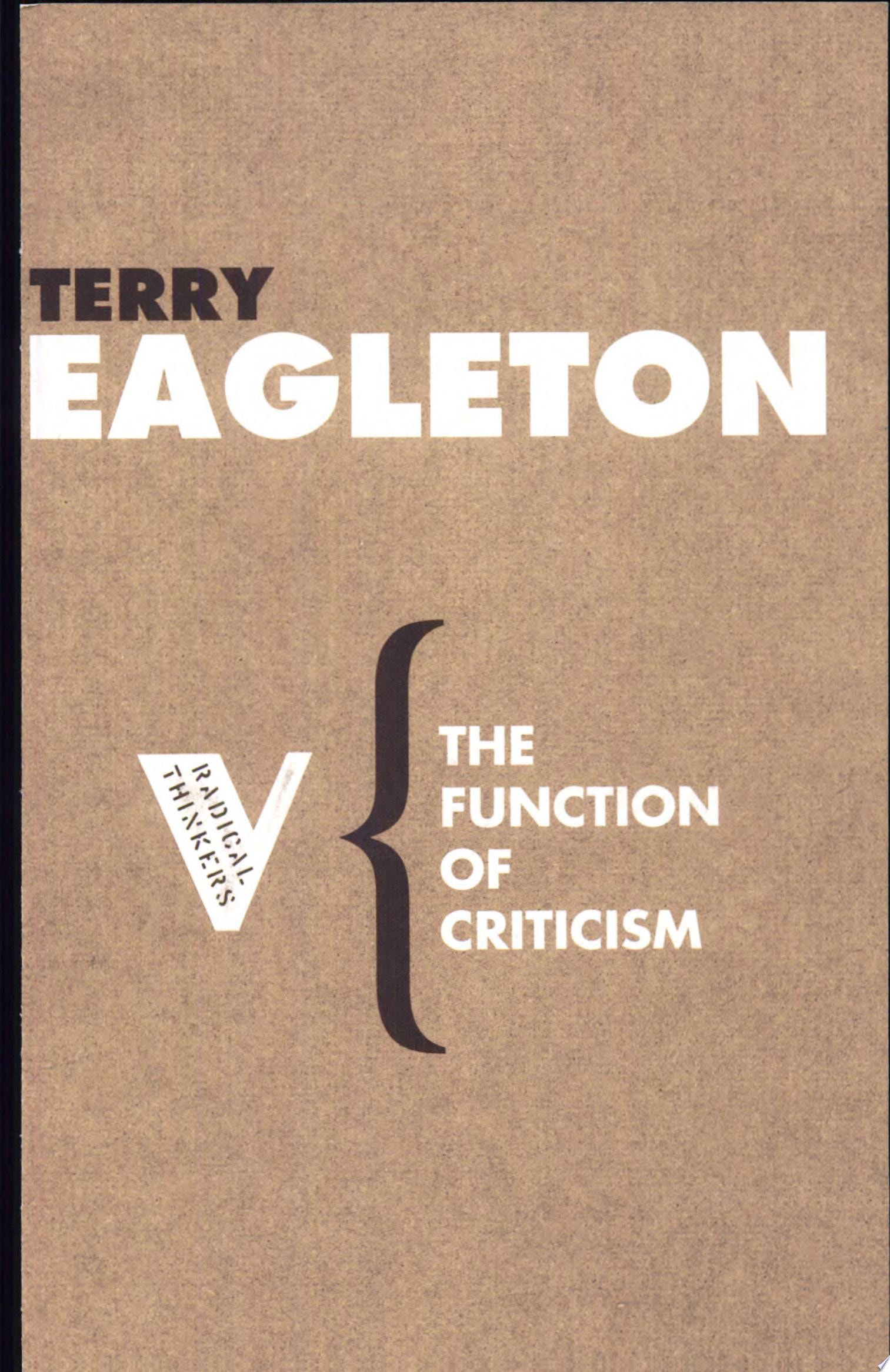 The Function of Criticism