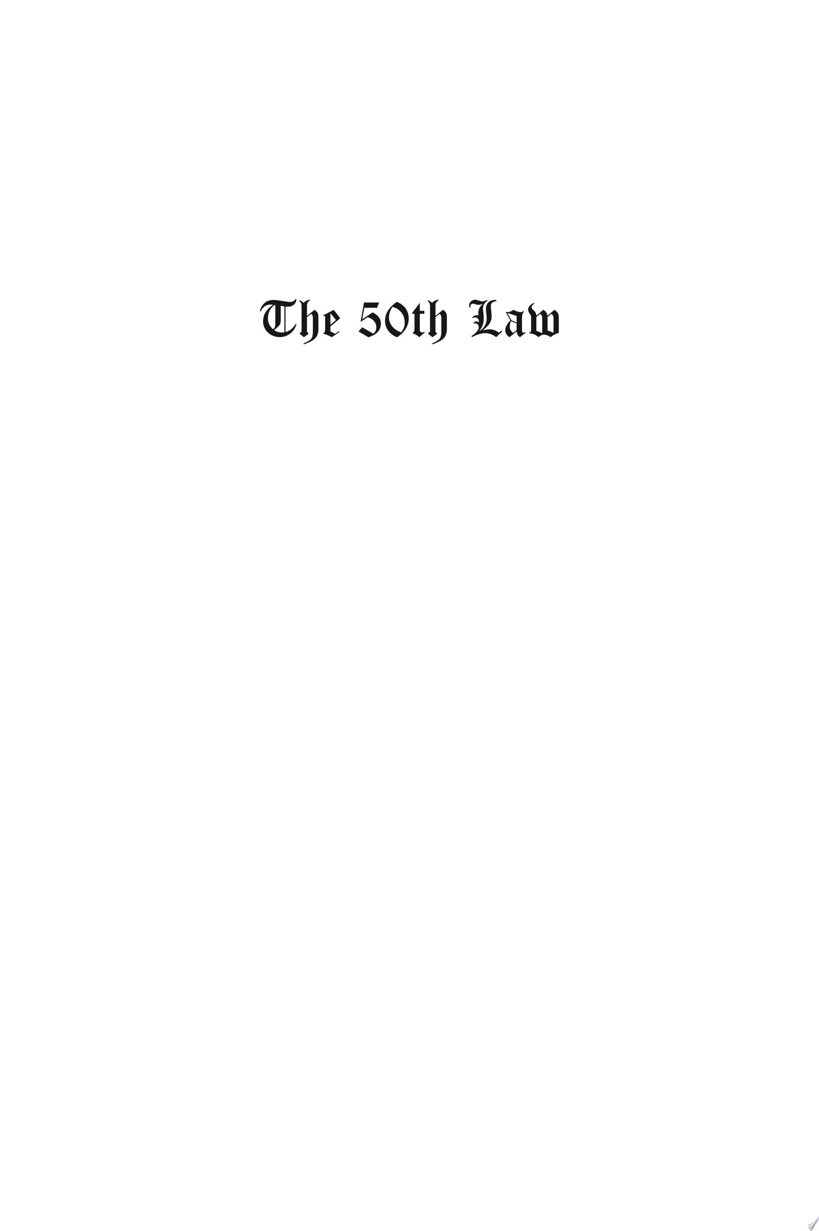 The 50th Law