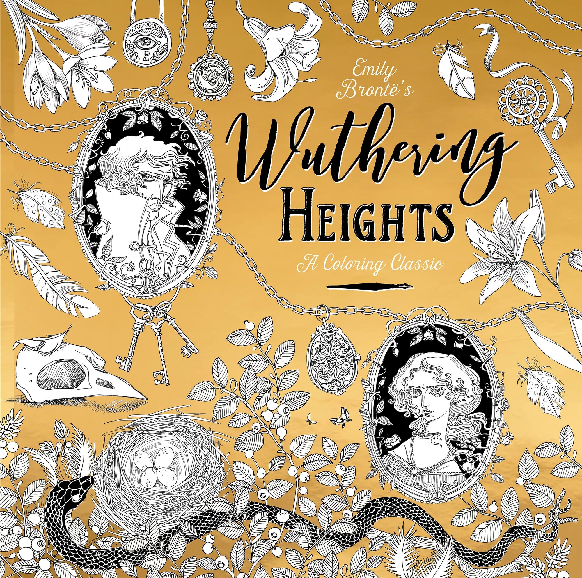 Emily Brontë's Wuthering Heights A Colouring Classic