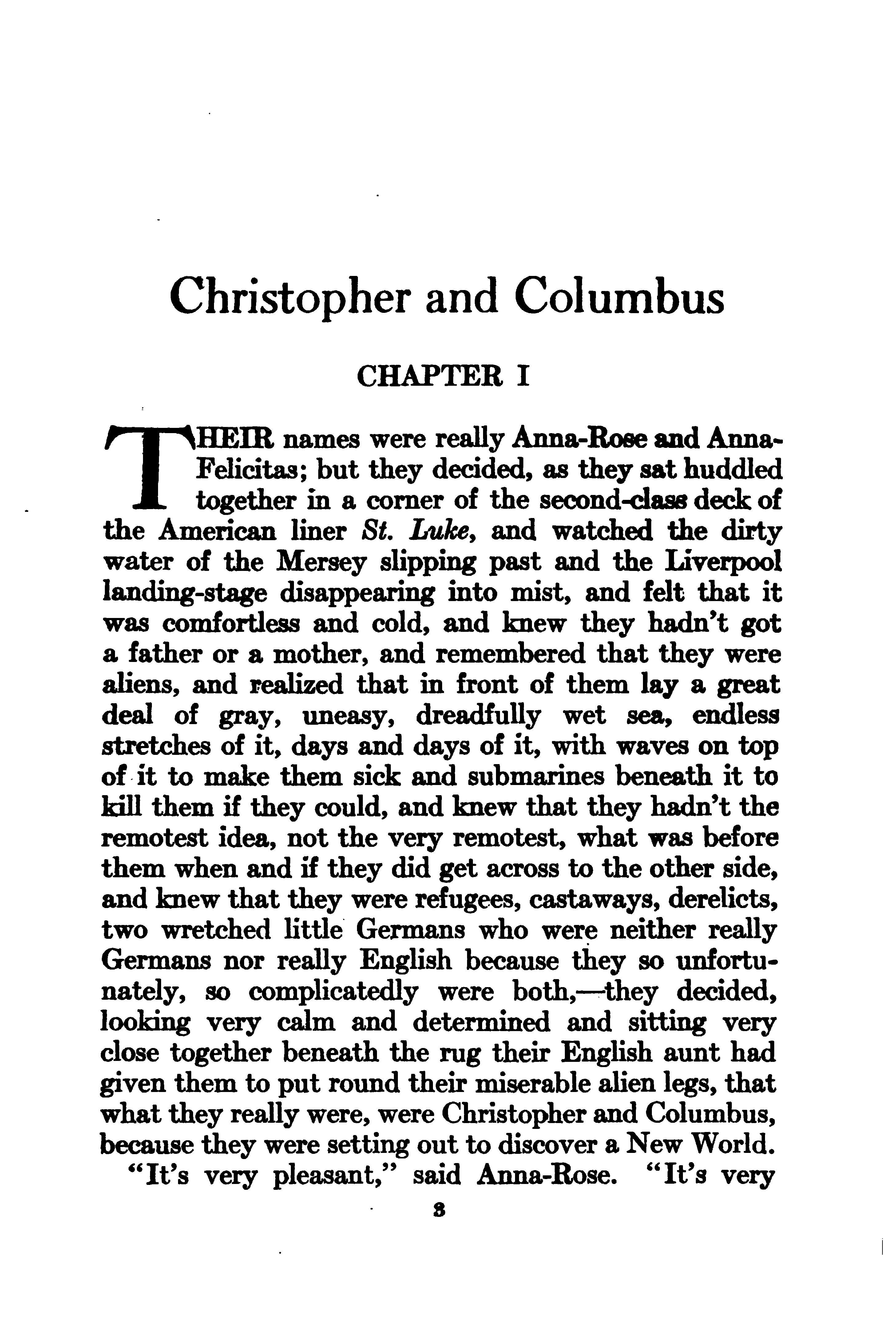 Christopher and Columbus