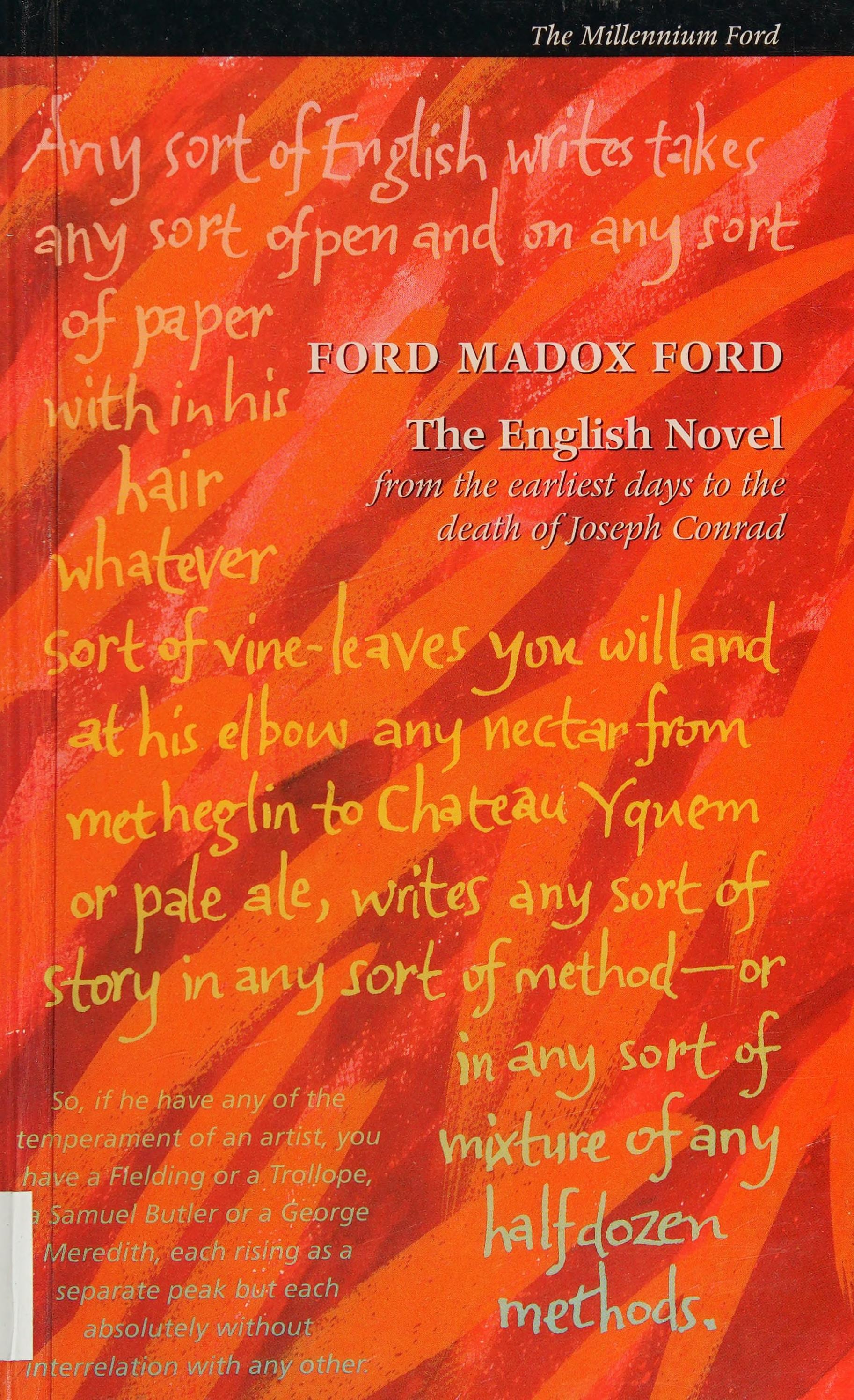 The English Novel From the Earliest Days to the Death of Joseph Conrad