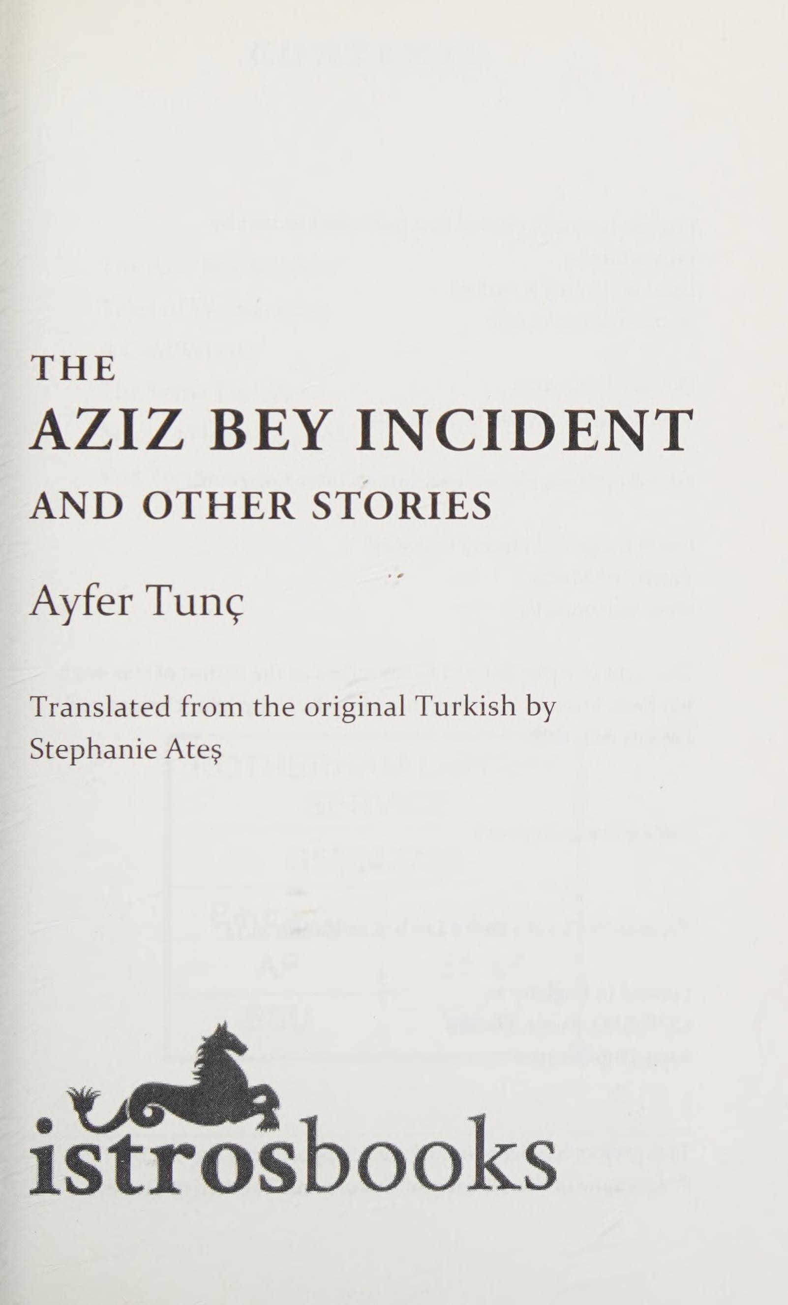 The Aziz Bey Incident