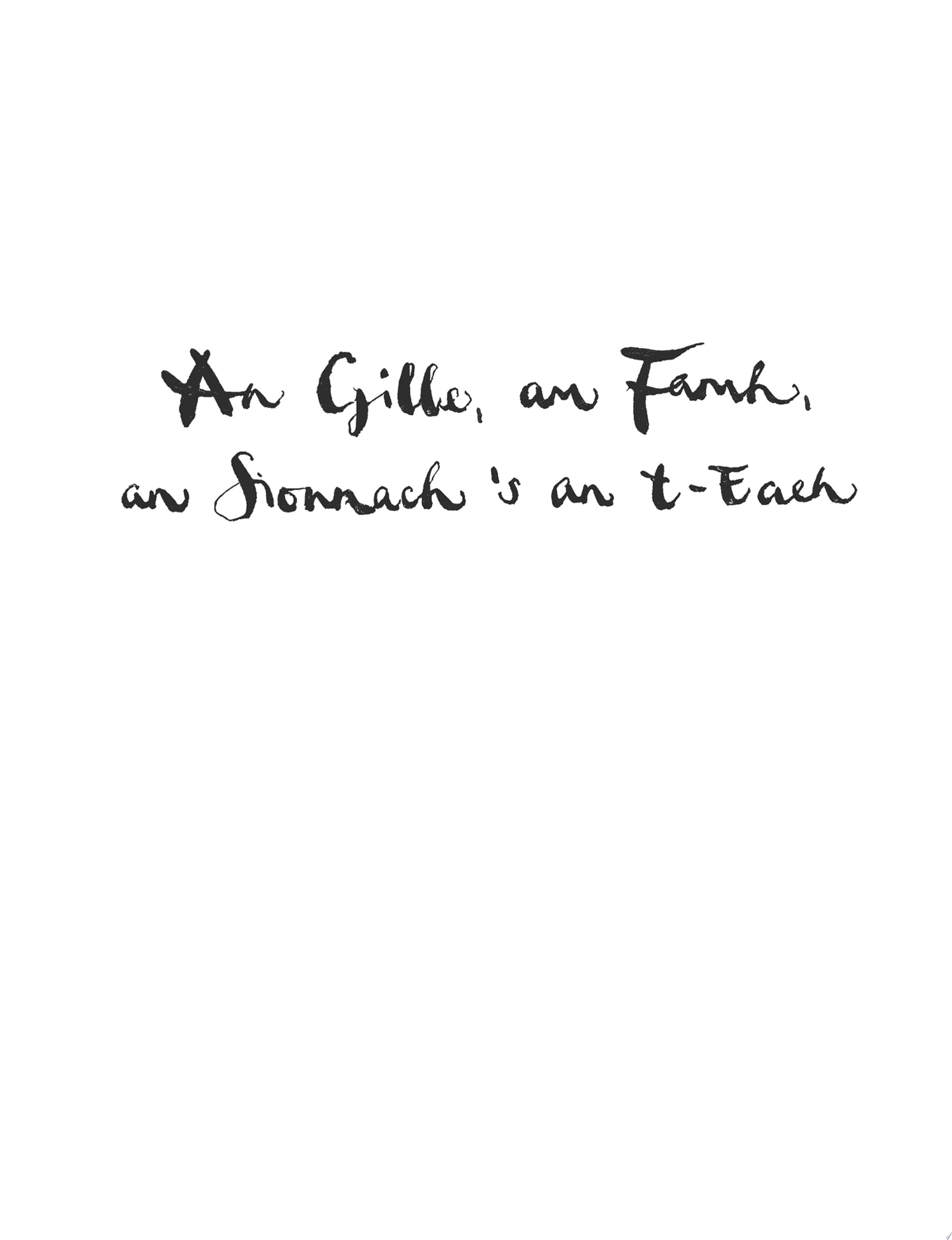 An Gille, am Famh, an Sionnach 's an T-each