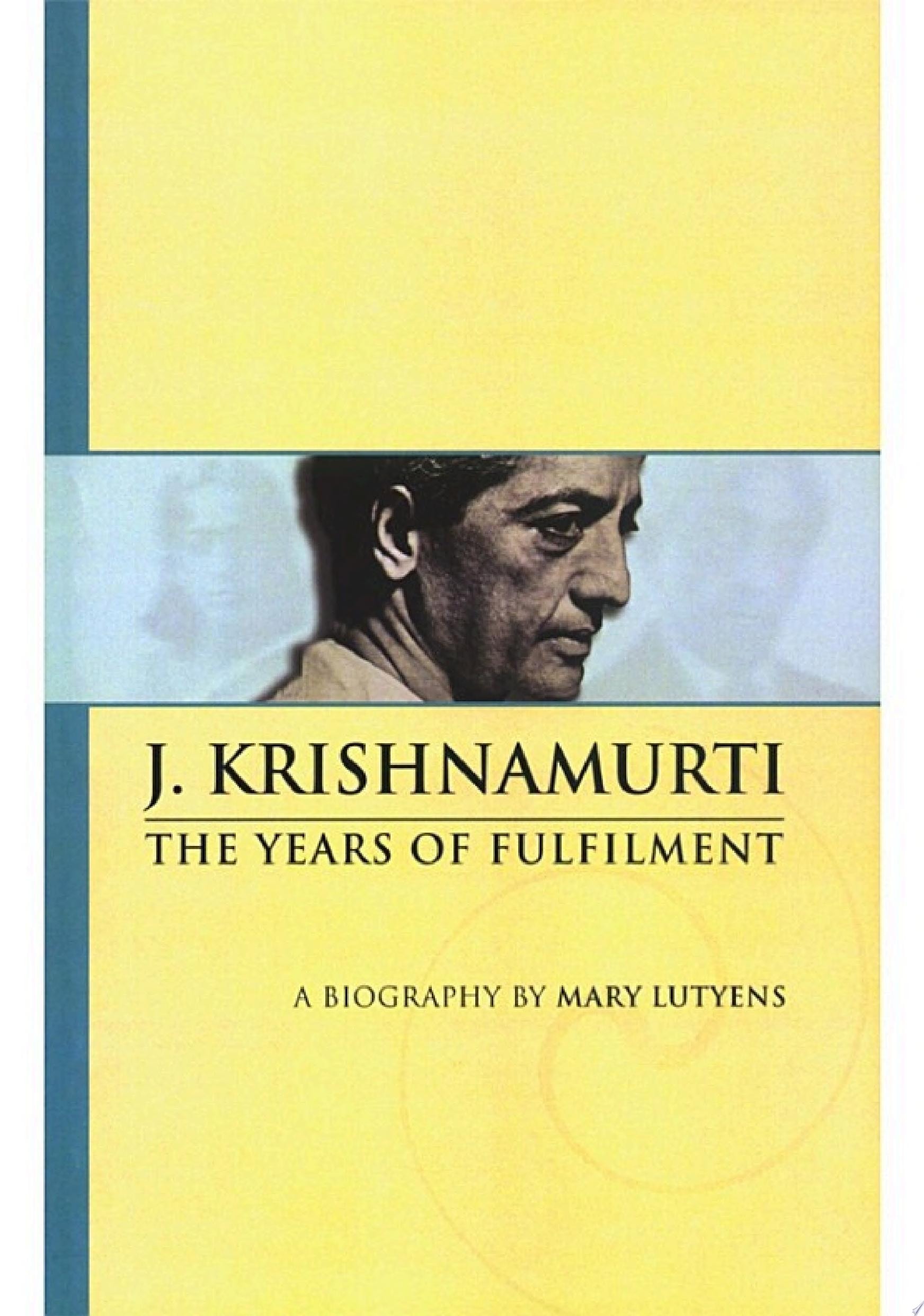 The Years of Fulfilment