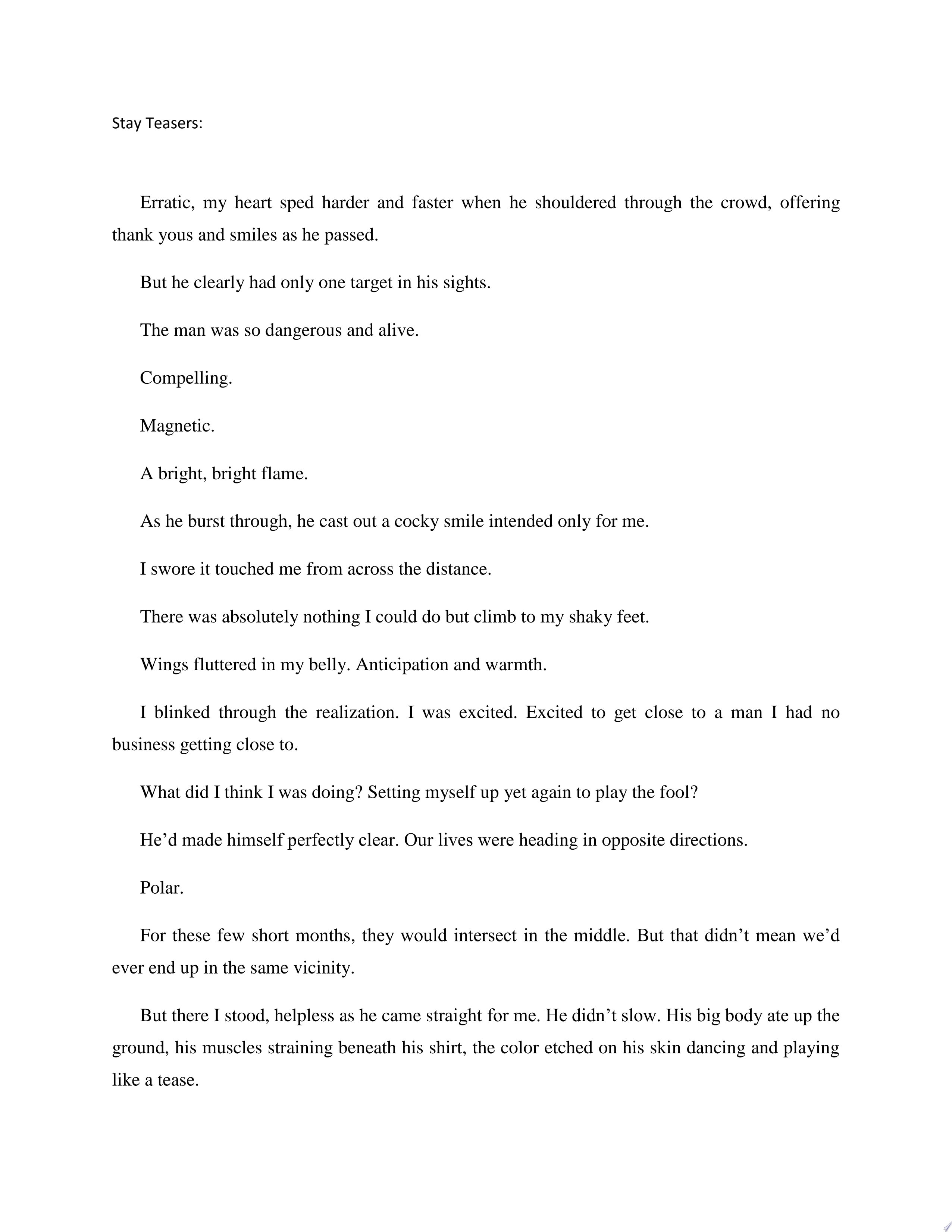 Stay A Bleeding Stars Stand-Alone Novel