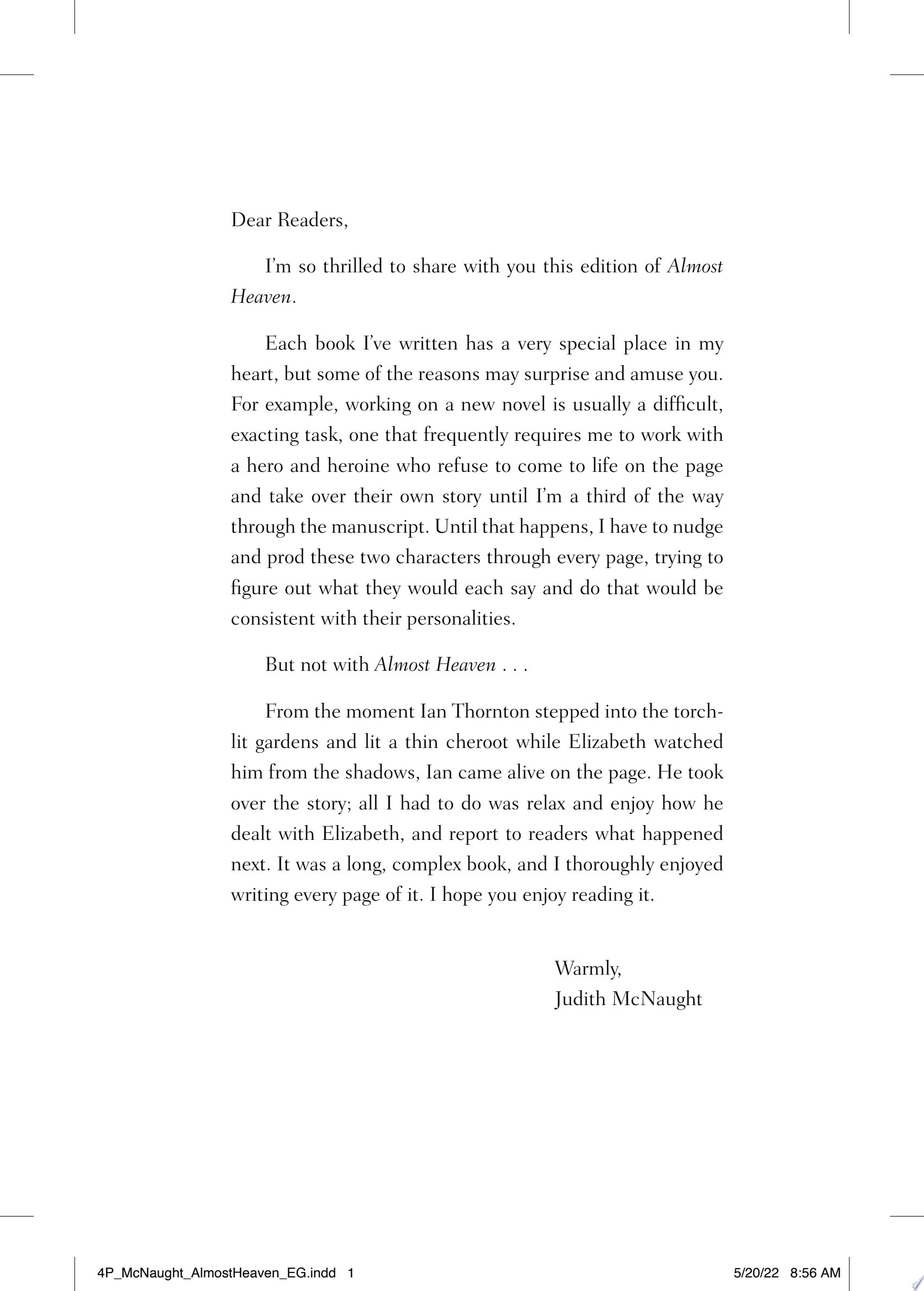 Almost Heaven A Novel