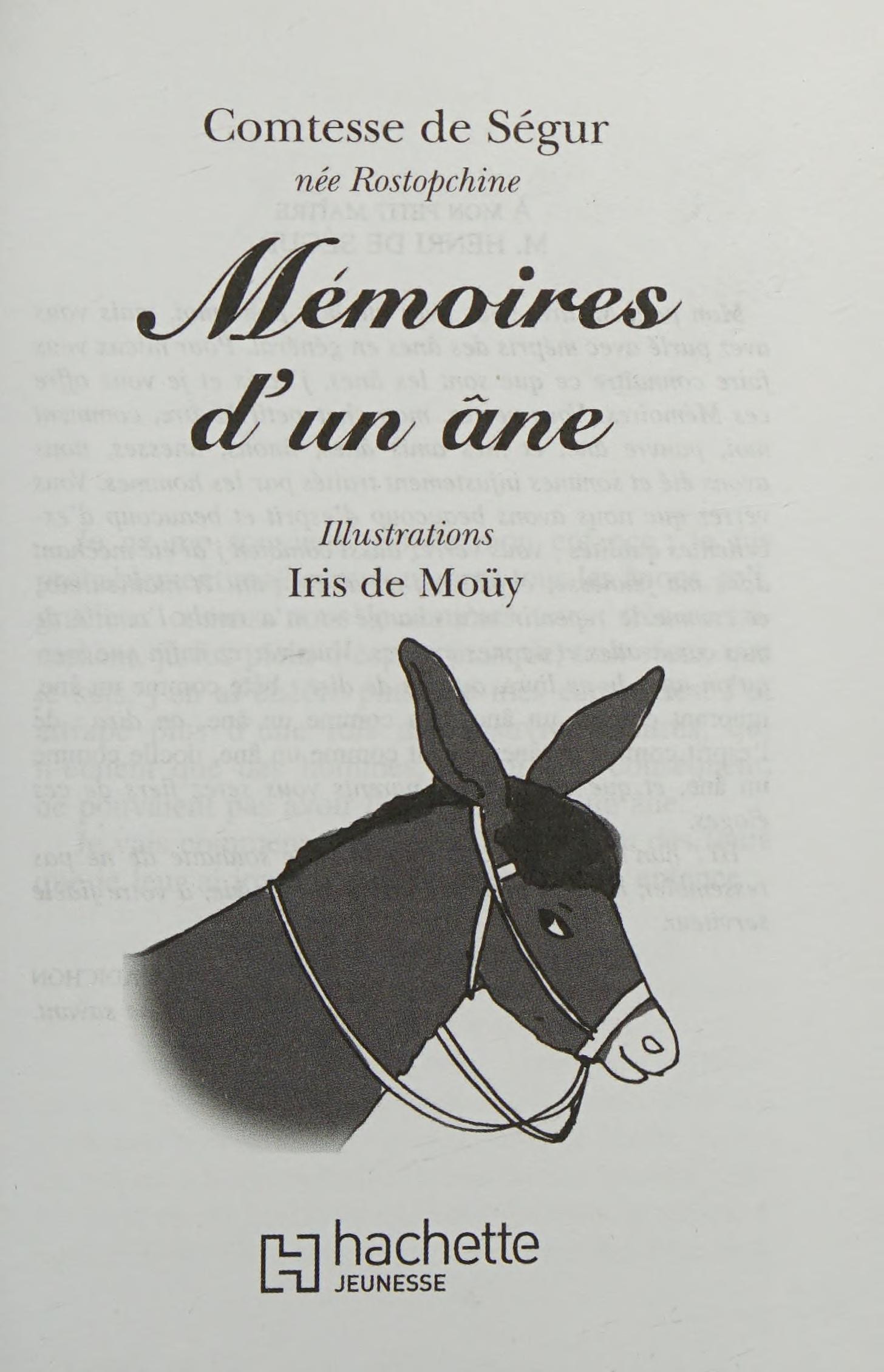 Mémoires d'un âne