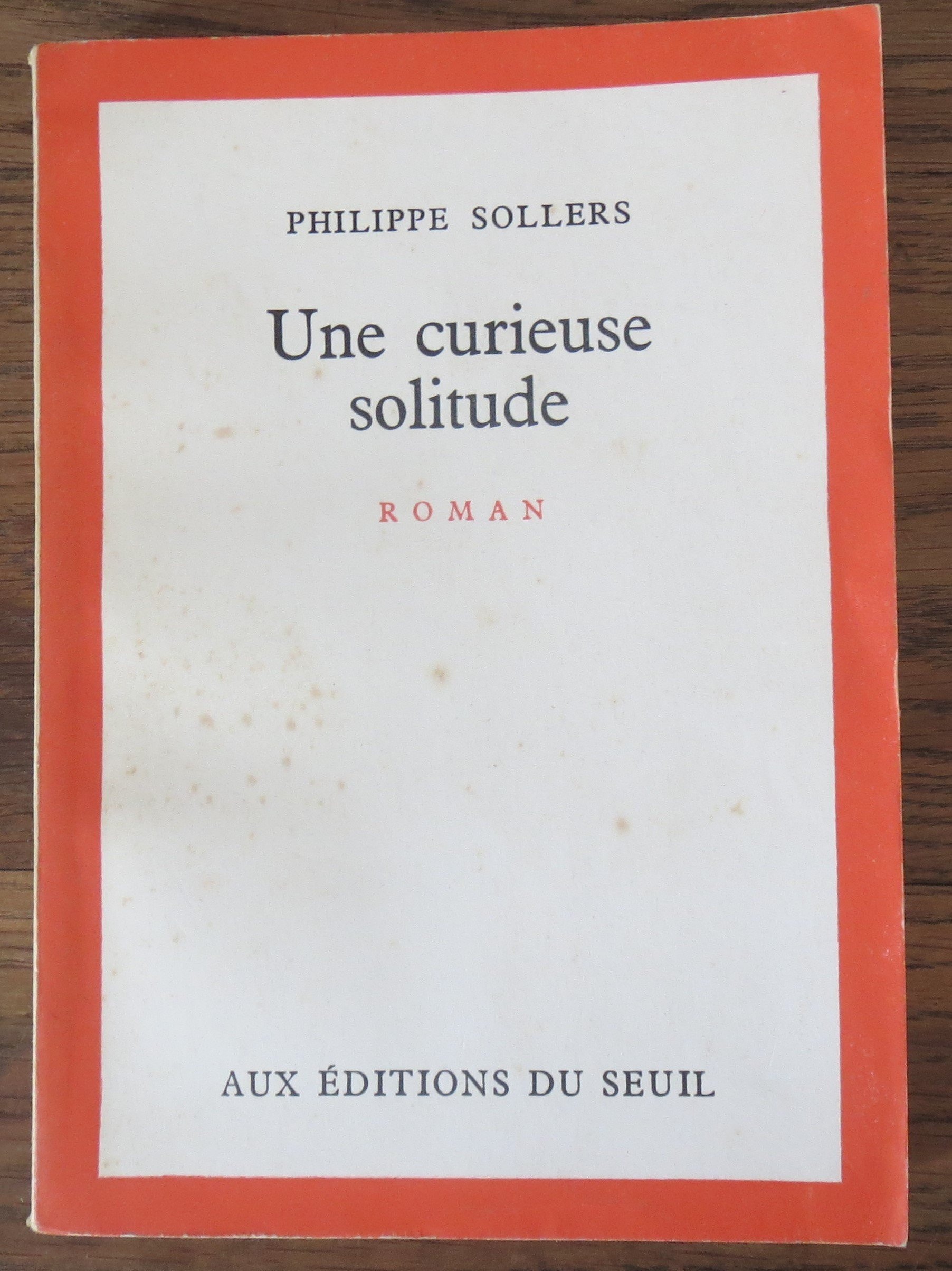 Une curieuse solitude roman
