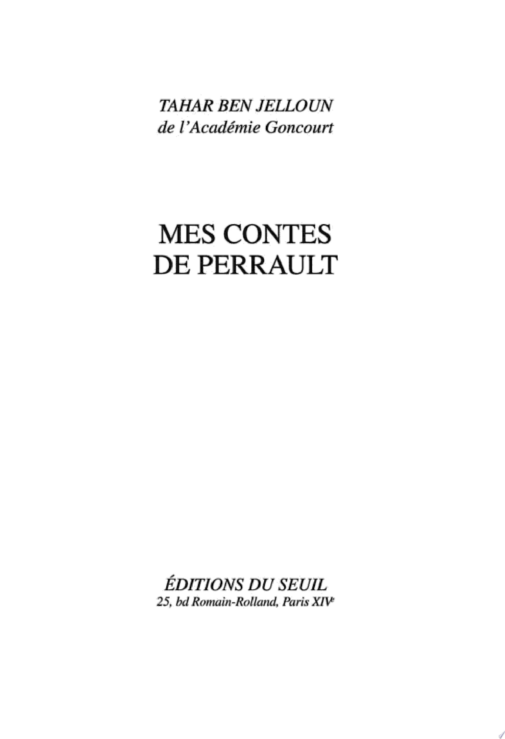Mes contes de Perrault