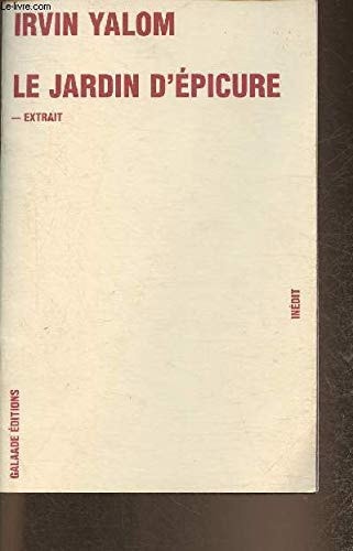 Le jardin d'épicure- Extrait