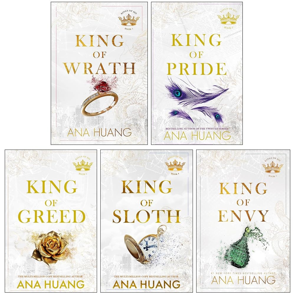 Kings of Sin Series 5 Books Collection Set by Ana Huang (King of Wrath, King of Pride, King of Greed, King of Sloth and King of Envy)