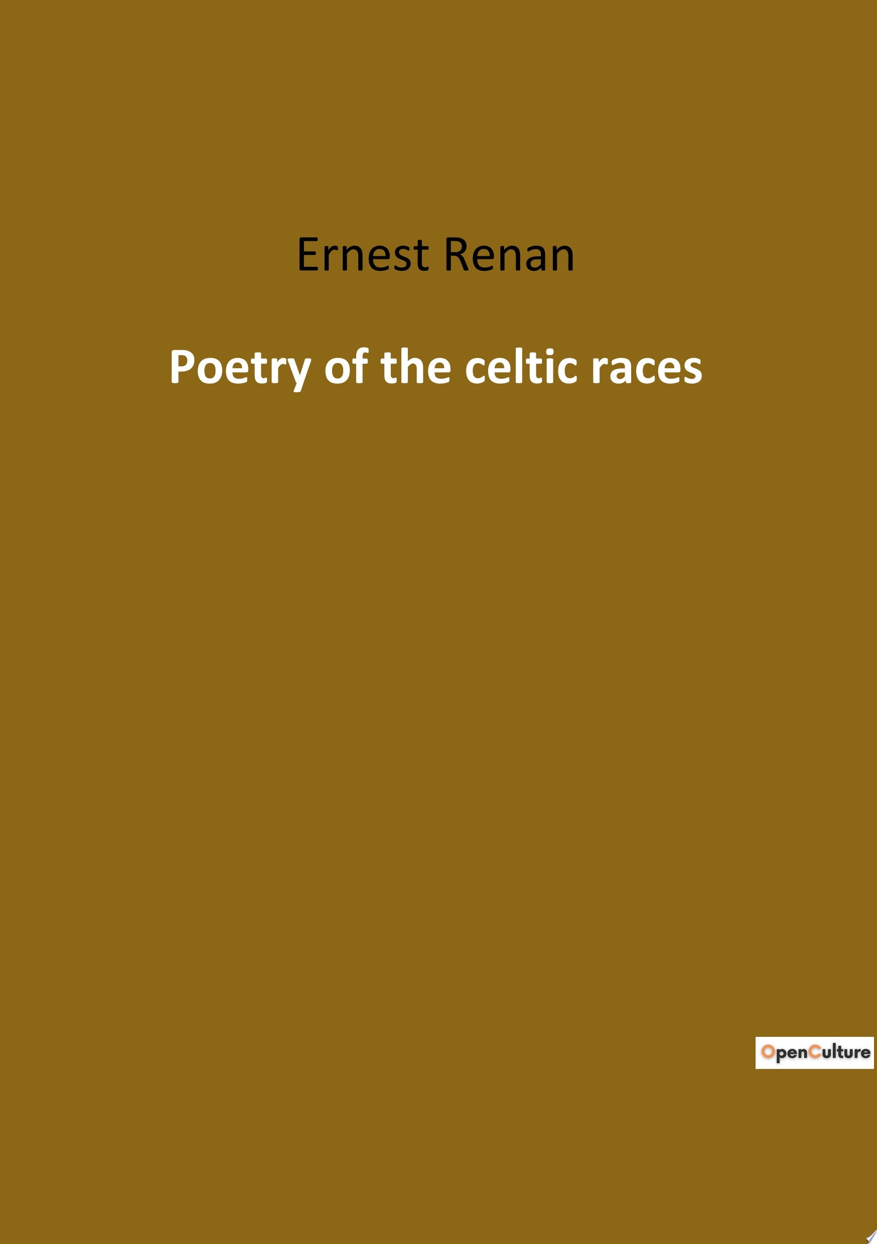 Poetry of the celtic races