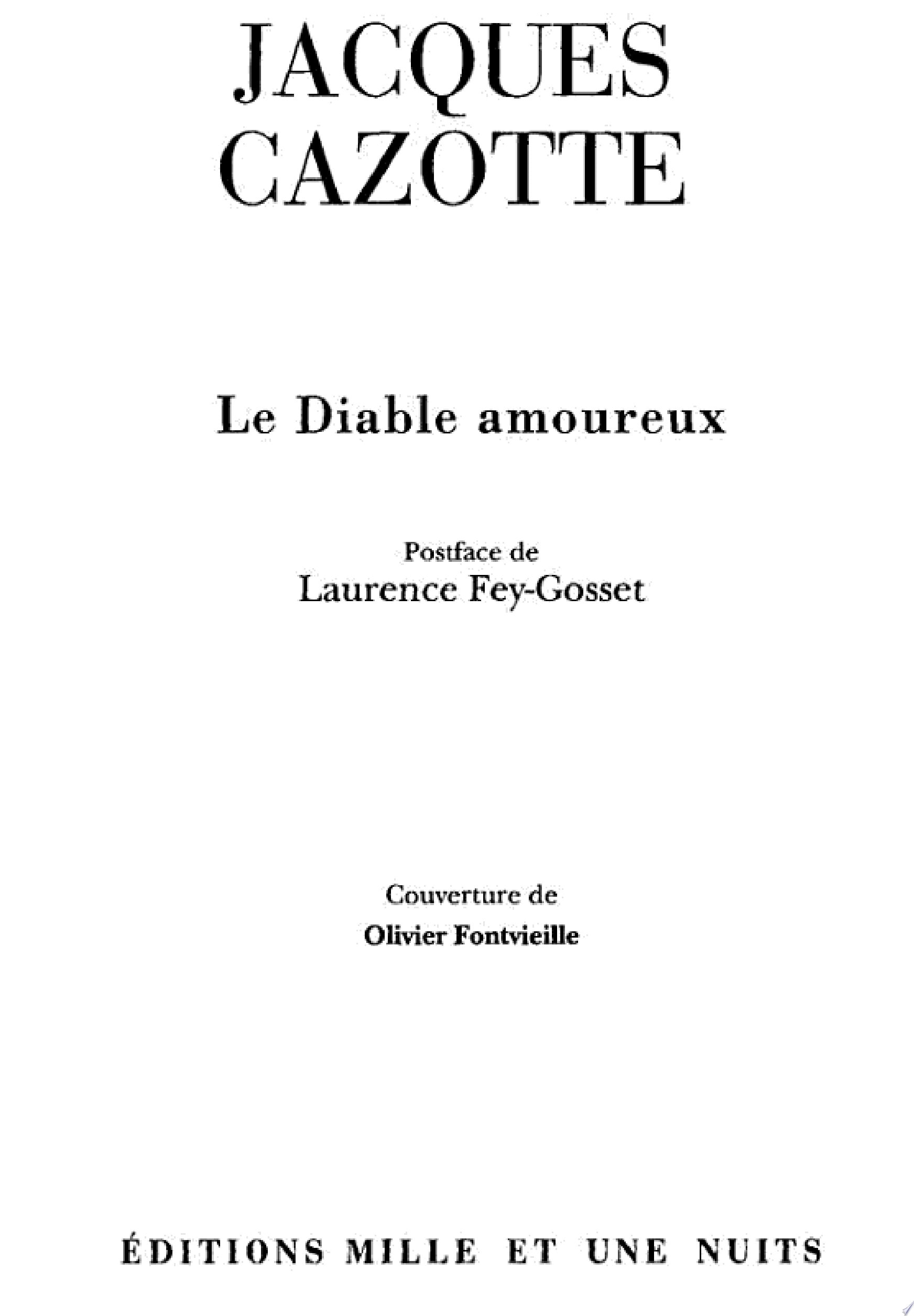 Le Diable Amoureux