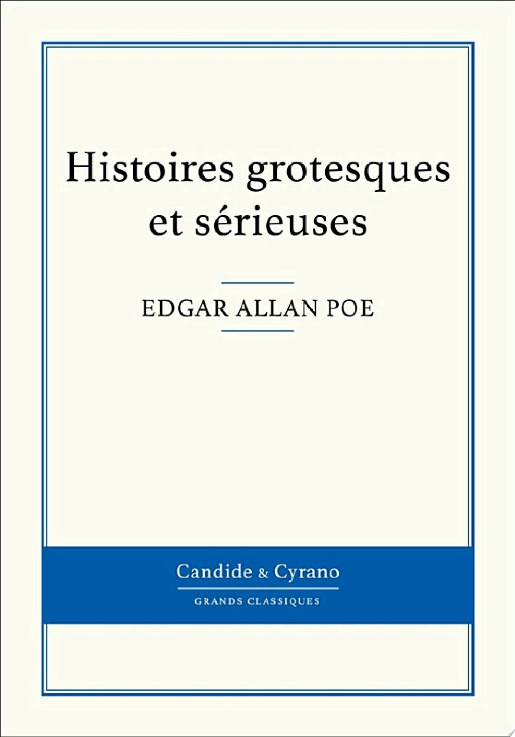 Histoires grotesques et sérieuses