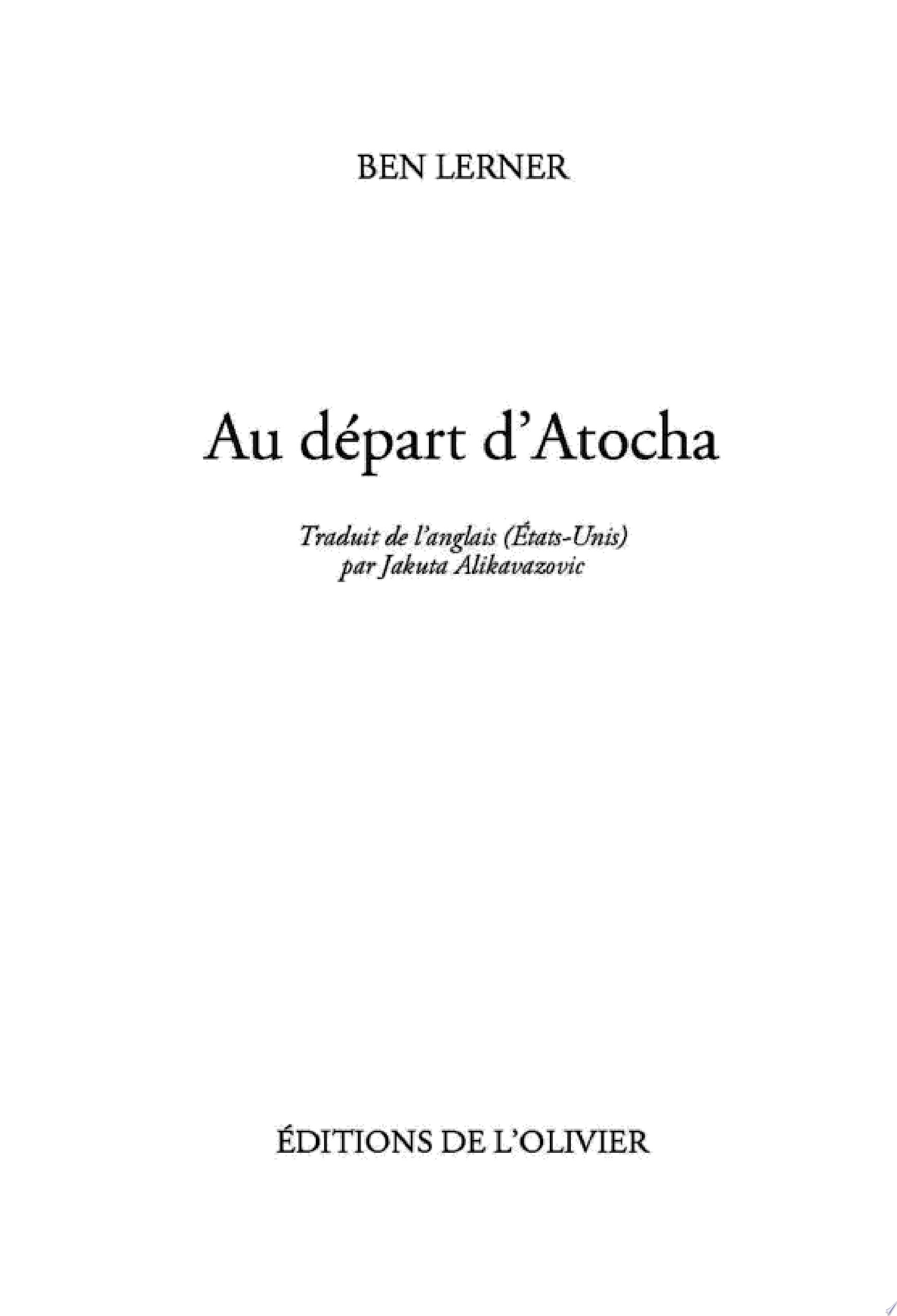Au départ d'Atocha