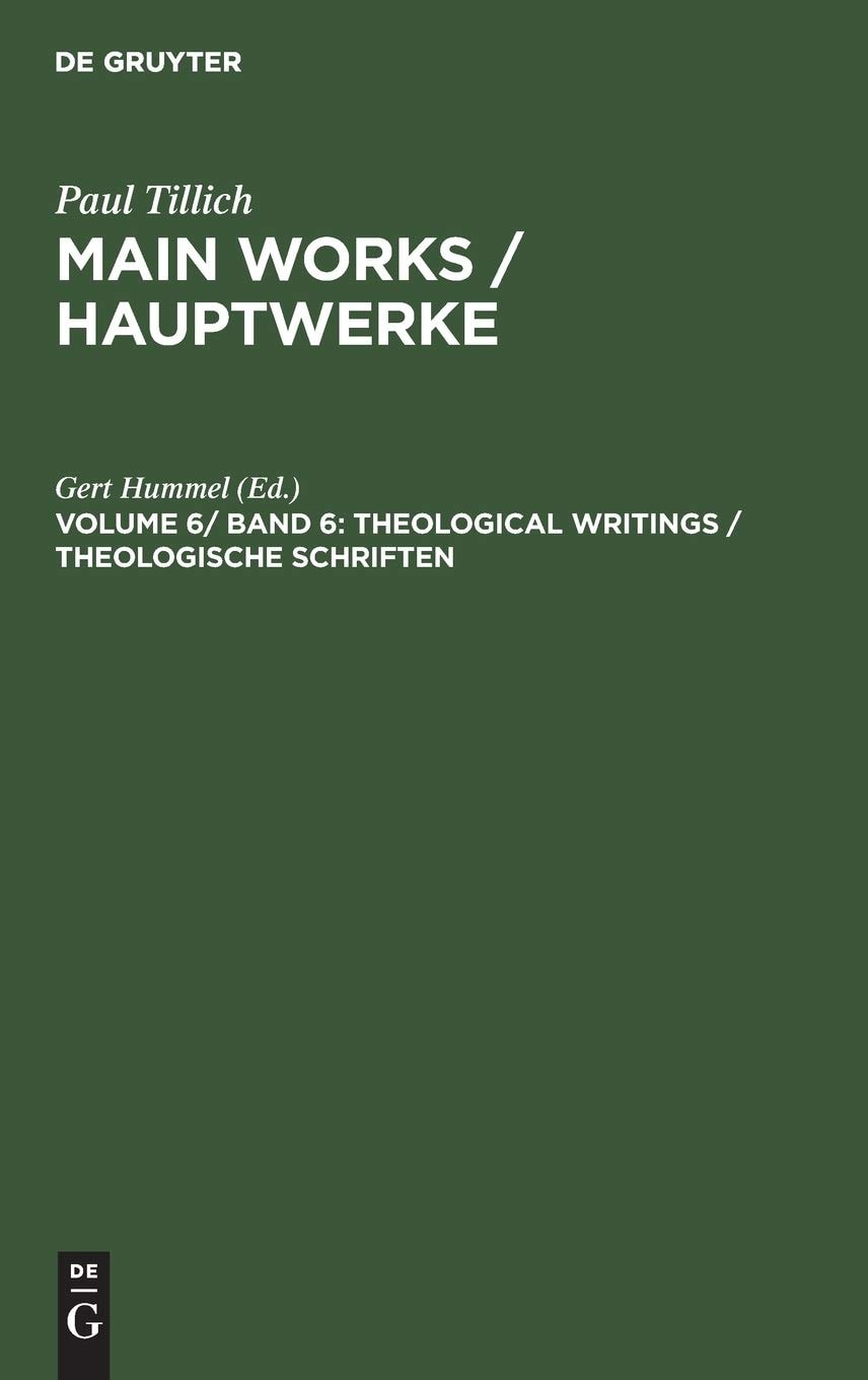 Main Works: Theological writings