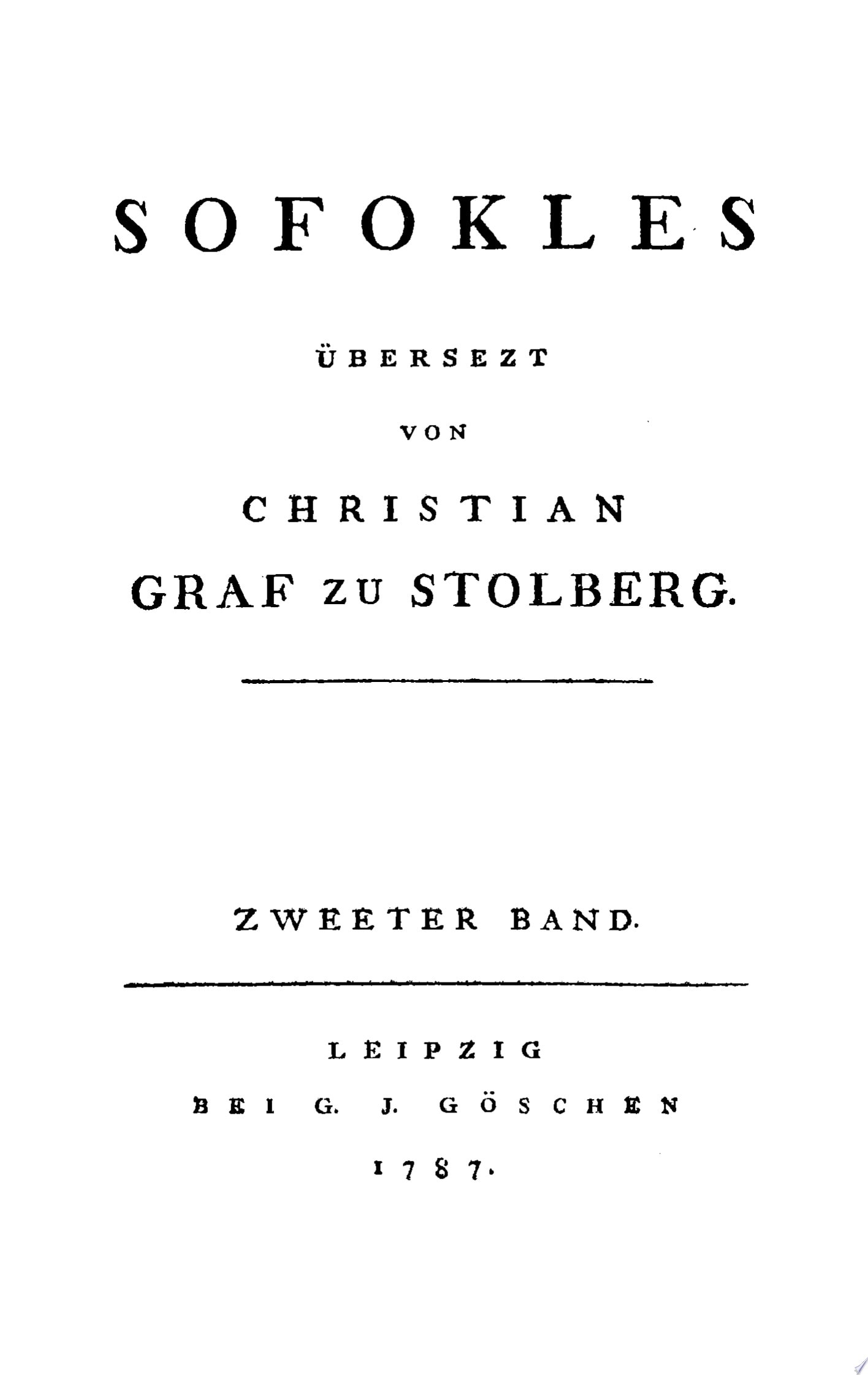 Sofokles: Sofokles. Band 2