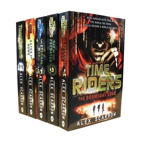 TimeRiders Collection Alex Scarrow 5 Books Set Pack (Time Riders, Gates of Rome, The Eternal War, The Doomsday Code, Days of the Predator) (TimeRiders)