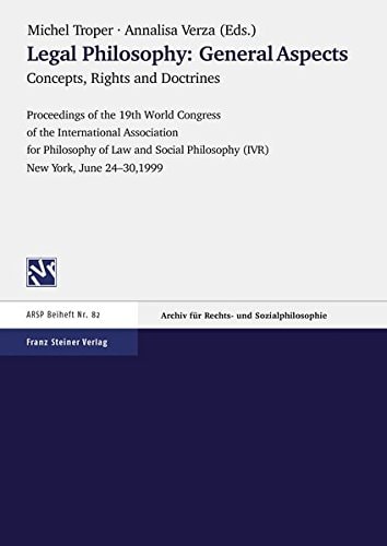 Legal Philosophy General Aspects (concepts, Rights and Doctrines)