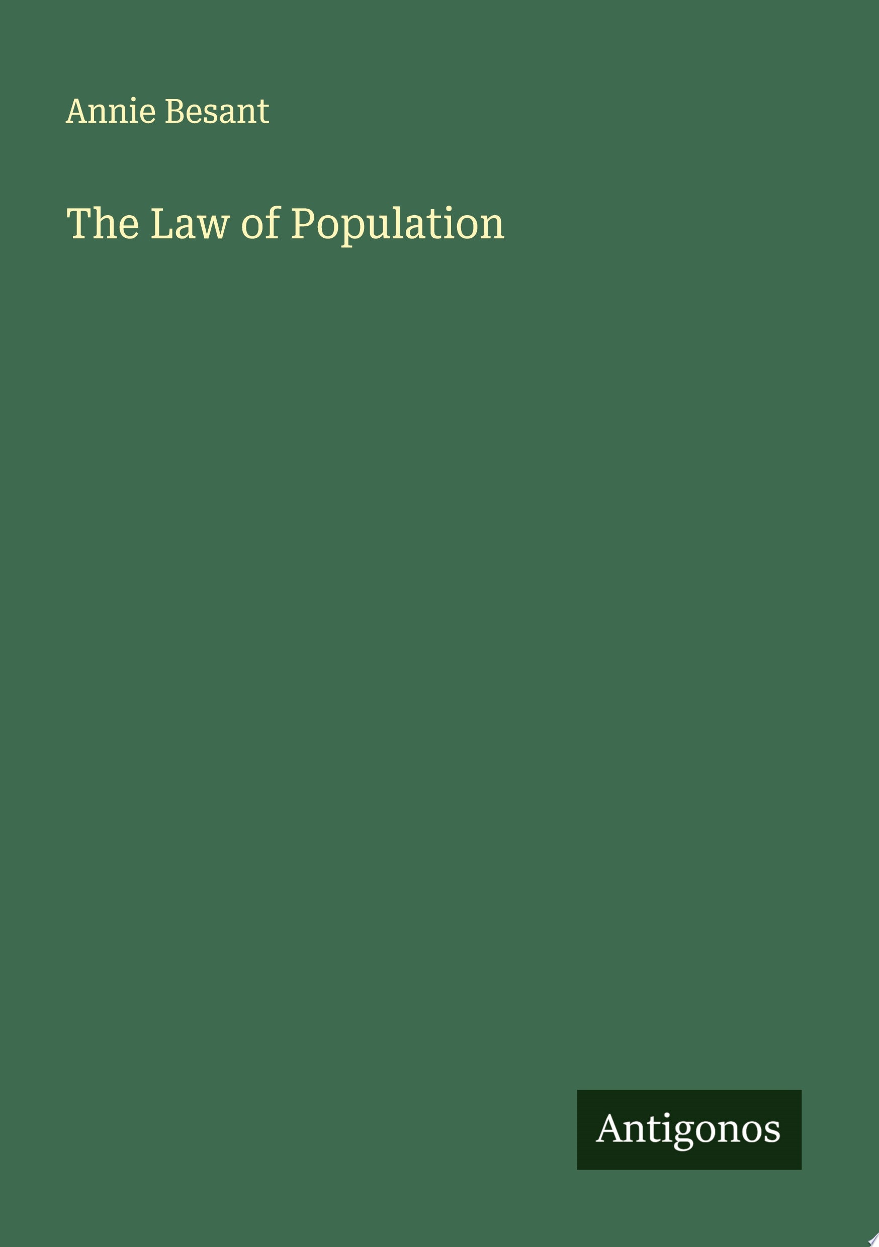 The Law of Population