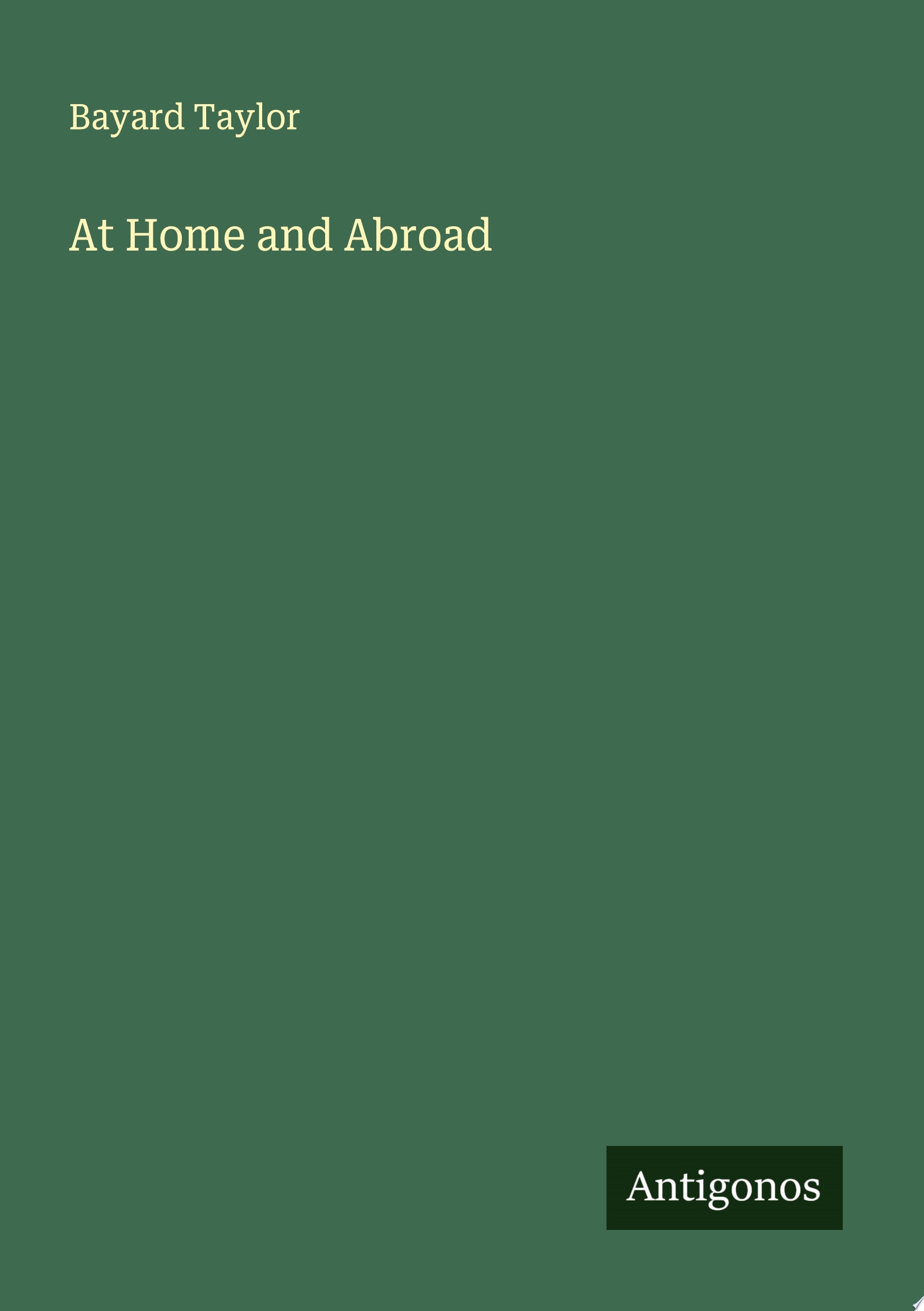 At Home and Abroad