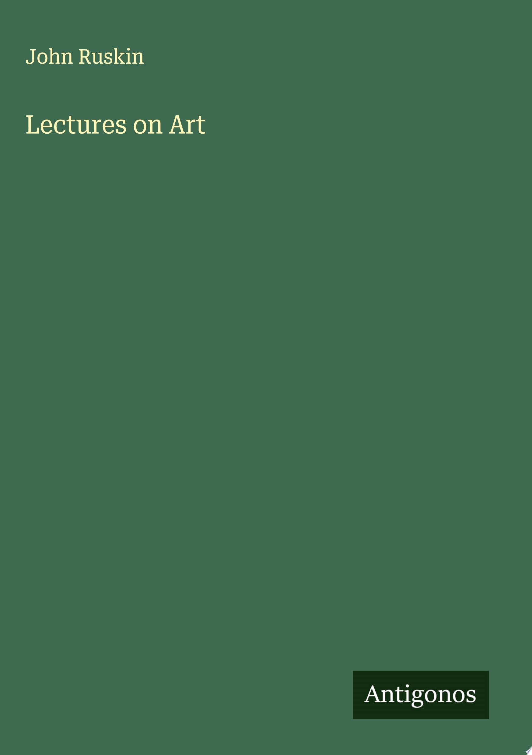 Lectures on Art