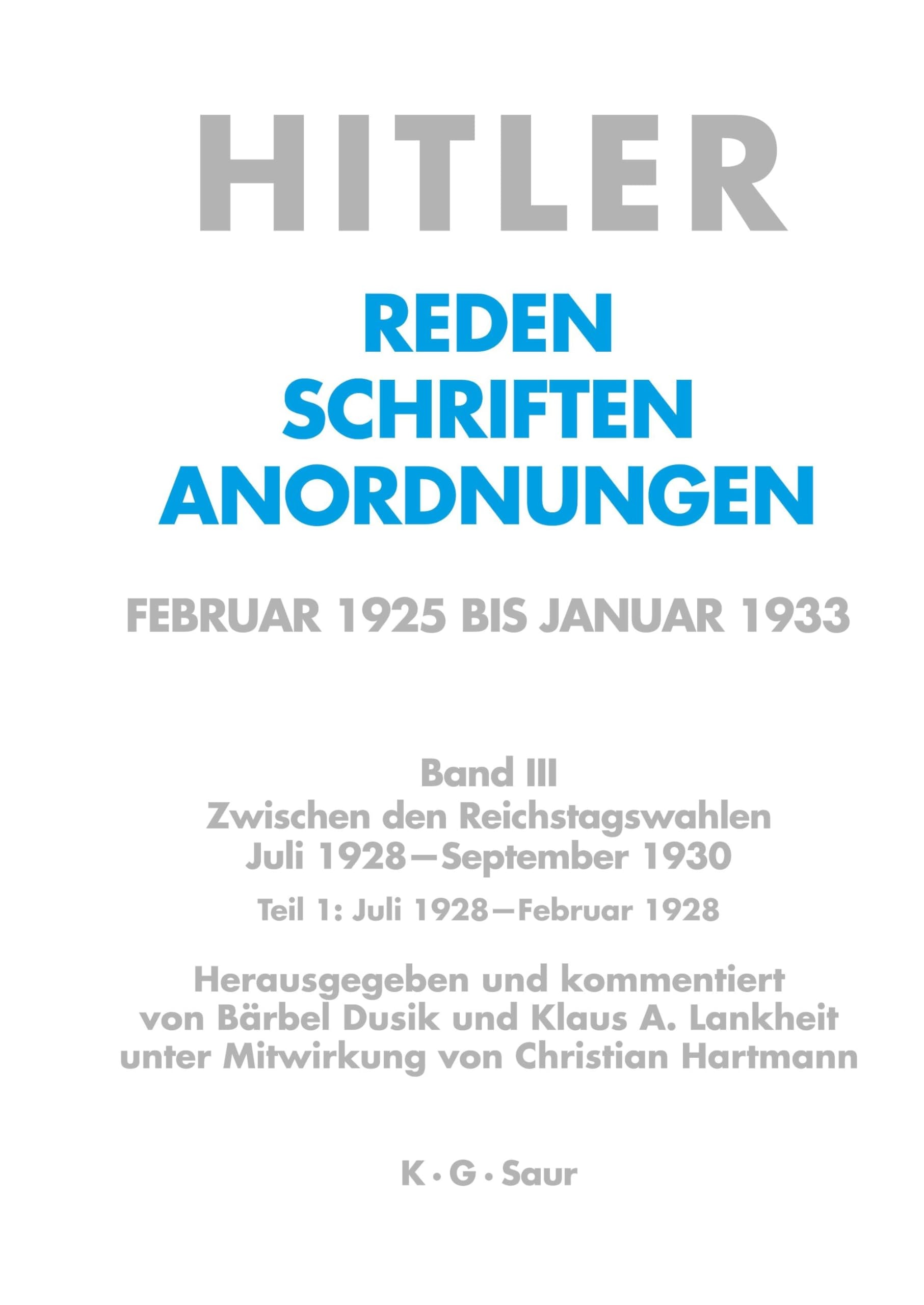 Juli 1928 - Februar 1929
