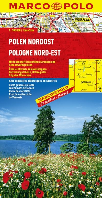 Polen Nordost (2): Wegenkaart 1:300 000