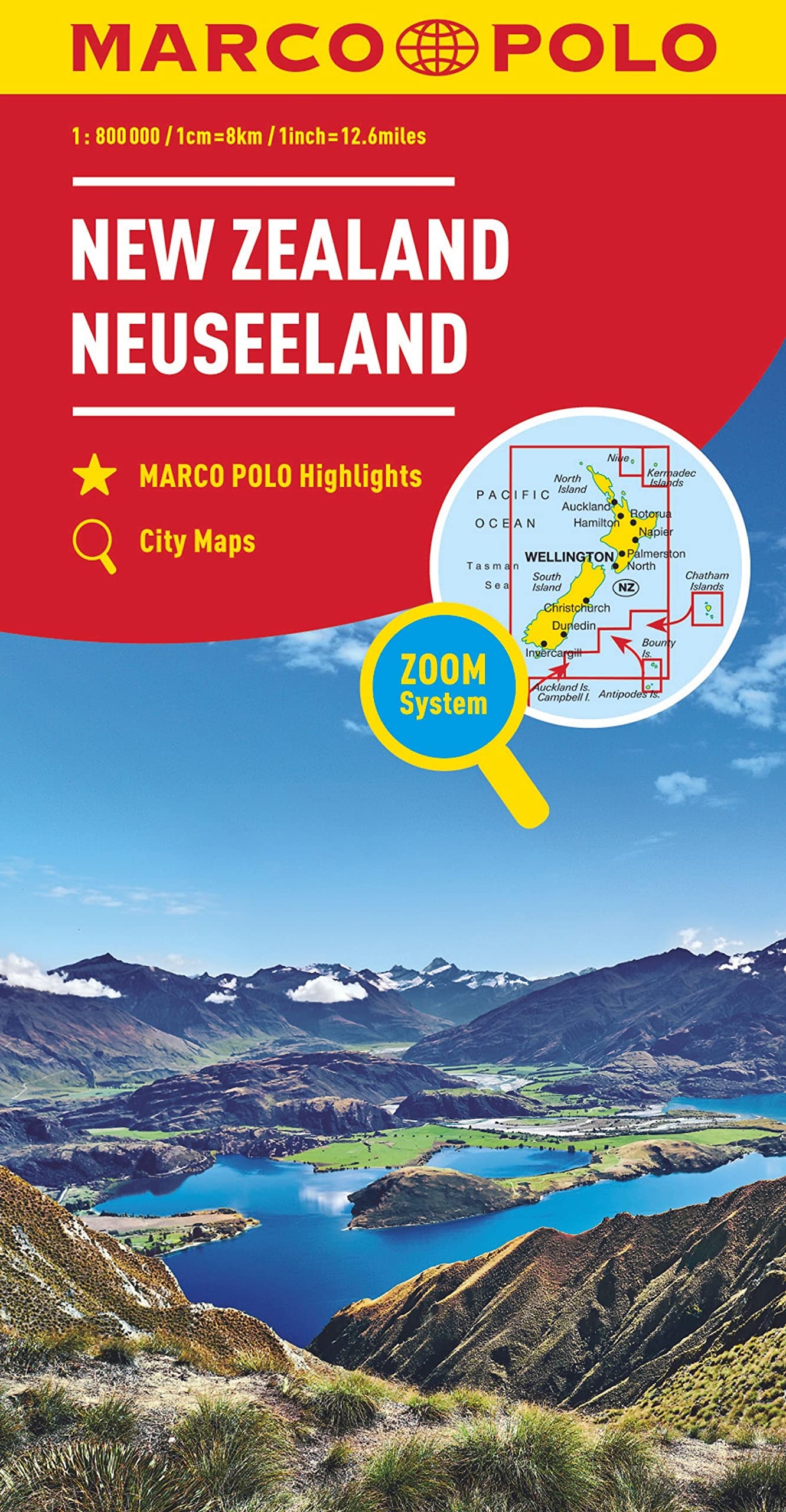 NEW ZEALAND MARCO POLO MAP