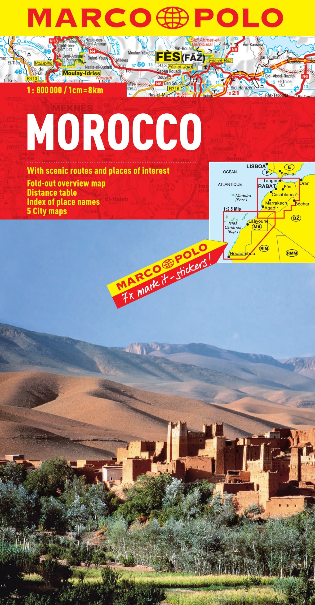 Morocco Marco Polo Map (Marco Polo Maps)